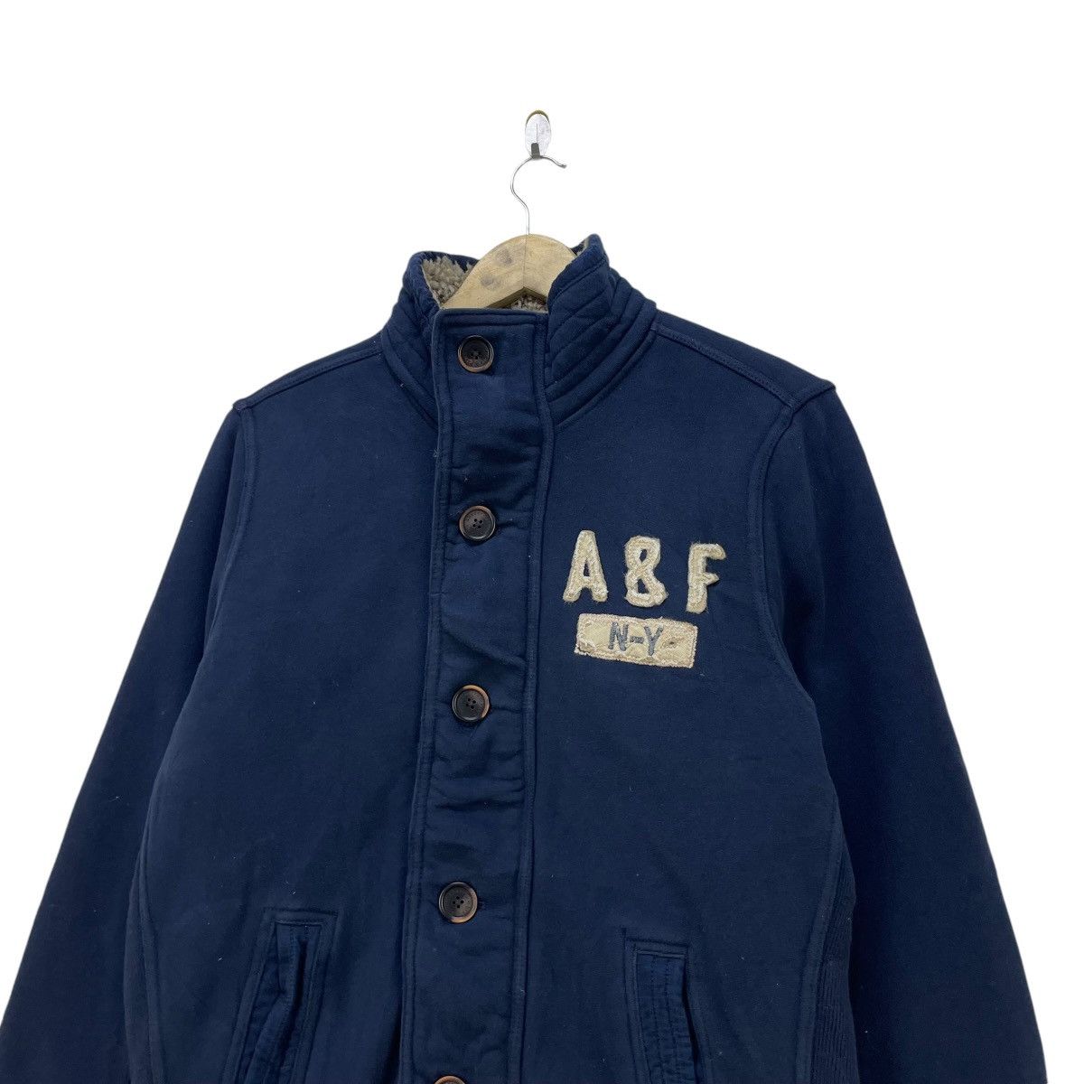 Abercrombie & Fitch 💥Abercrombie And Fitch Shearling Inspired USN Military Deck Size M / US 6-8 / IT 42-44 - 4 Thumbnail