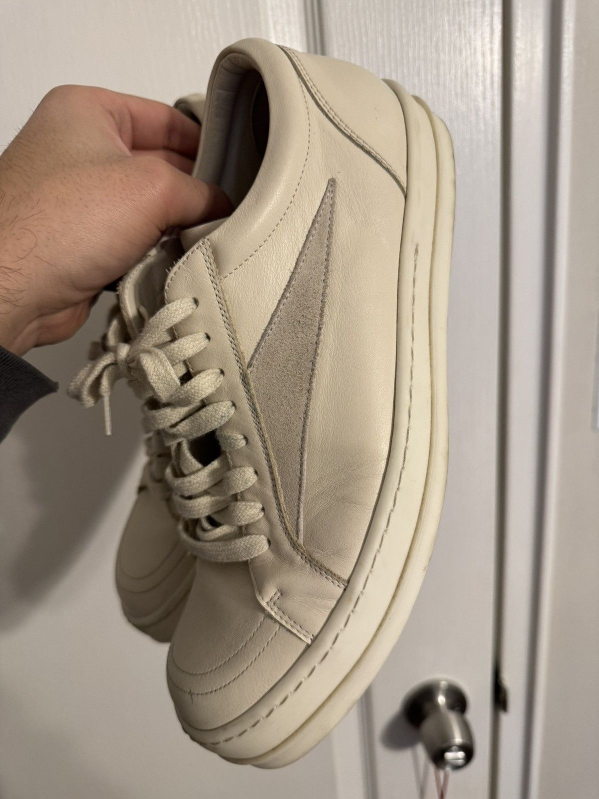 Rick Owens Rick Owens Vintage Leather Milk Vans Size US 10 / EU 43 - 10 Thumbnail