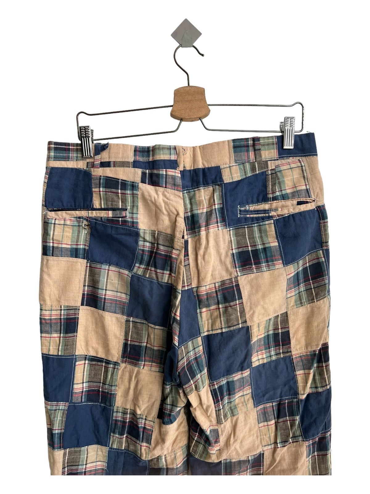 Brooks Brothers × Polo Ralph Lauren × Vintage 1970s Madras Patchwork Ralph Lauren Style Disco Rockabilly Size US 33 - 8 Thumbnail