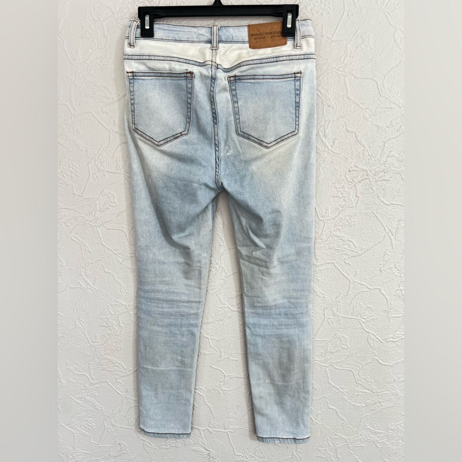 Other Monkey Ride Jeans High-Rise Light Wash Skinny Jeans 7/28 Size 28" / US 6 / IT 42 - 2 Thumbnail