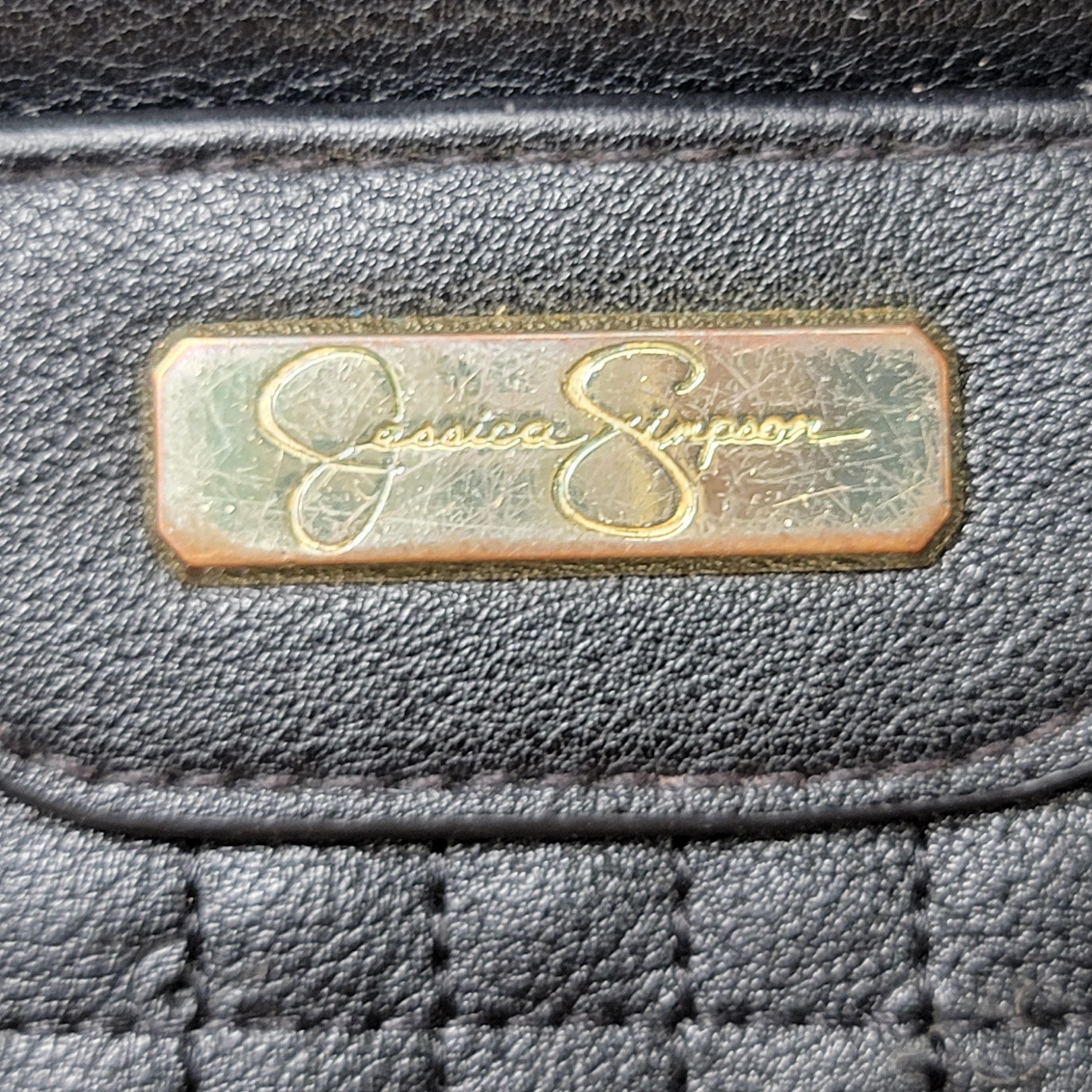 Jessica Simpson Jessica Simpson Black Mini Purse (No Straps) Size ONE SIZE - 2 Thumbnail