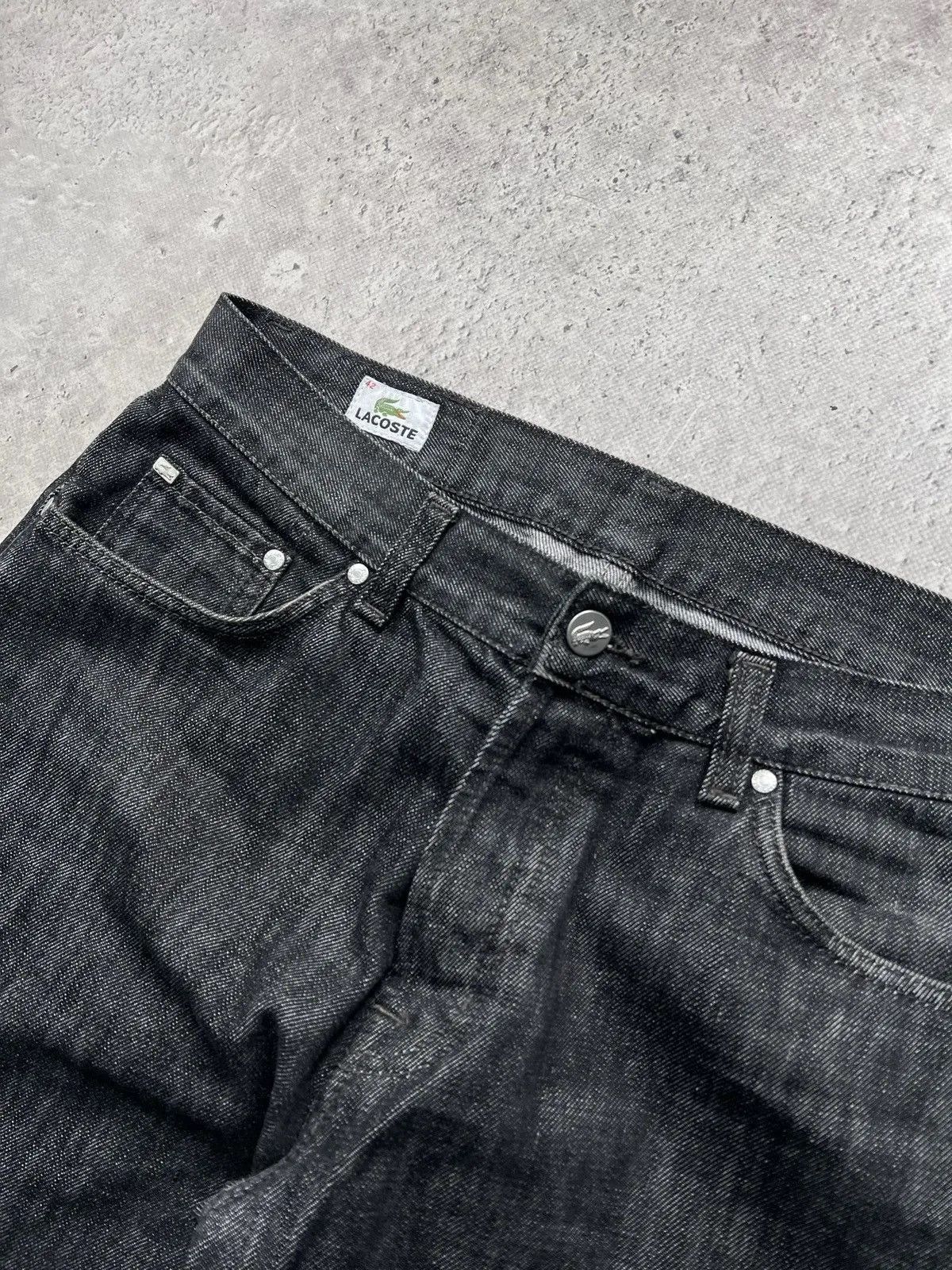 Retro Lacoste denim jeans pants chemise rare