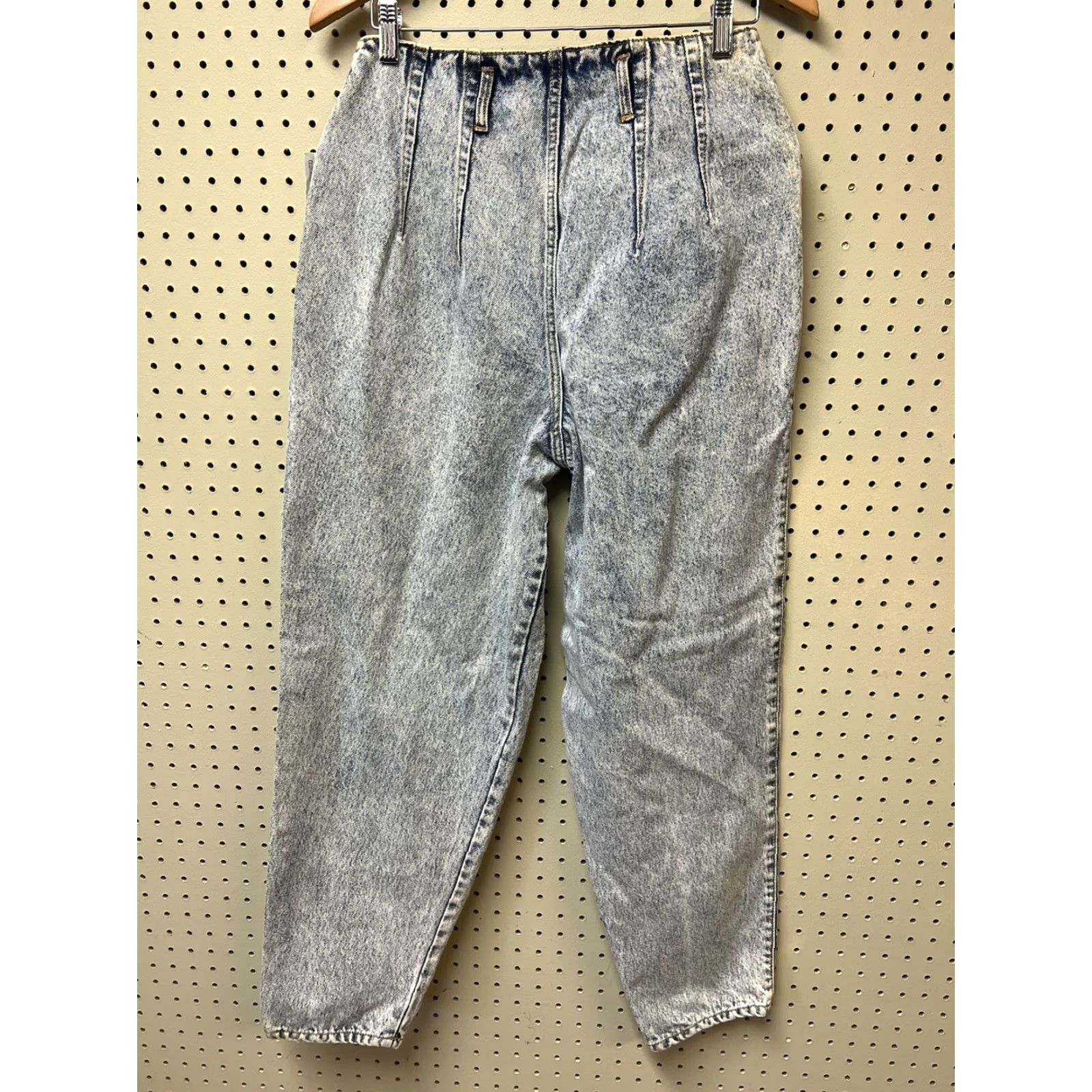 Vintage VINTAGE Mixed Blues Jeans Parachute Acid Wash Denim Womens 80s Sz 13 28”W Regular NOS Size 34" / US 12 / IT 48 - 3 Thumbnail