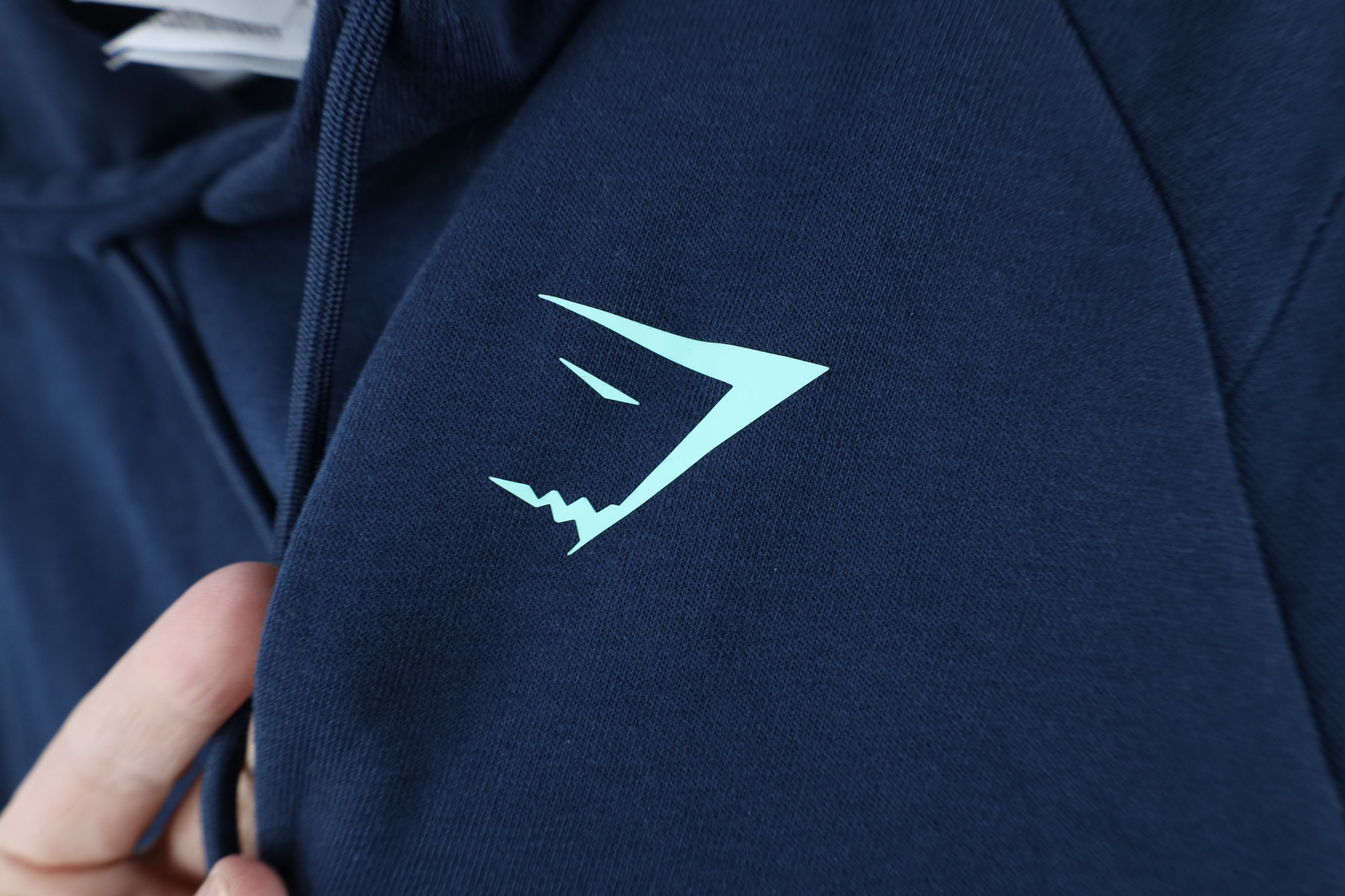 Gymshark × Vintage Gymshark Spell Out Lightweight Gym Hoodie Sweatshirt Blue Size US M / EU 48-50 / 2 - 4 Thumbnail