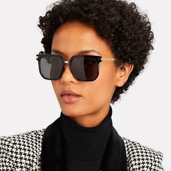 BOTTEGA VENETA ボッテガ サングラス BV1083SA 001 黒 Bottega Veneta BV1083SA Asian Fit 001 Geometric Black Sunglasses