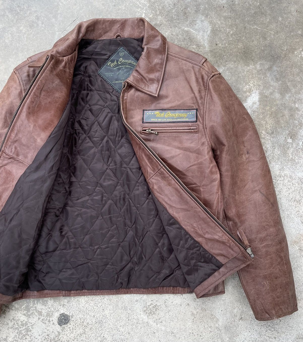 Tedman 🔥Vintage Ted Company Limited Edition Genuine Leather Jacket Size US M / EU 48-50 / 2 - 11 Thumbnail