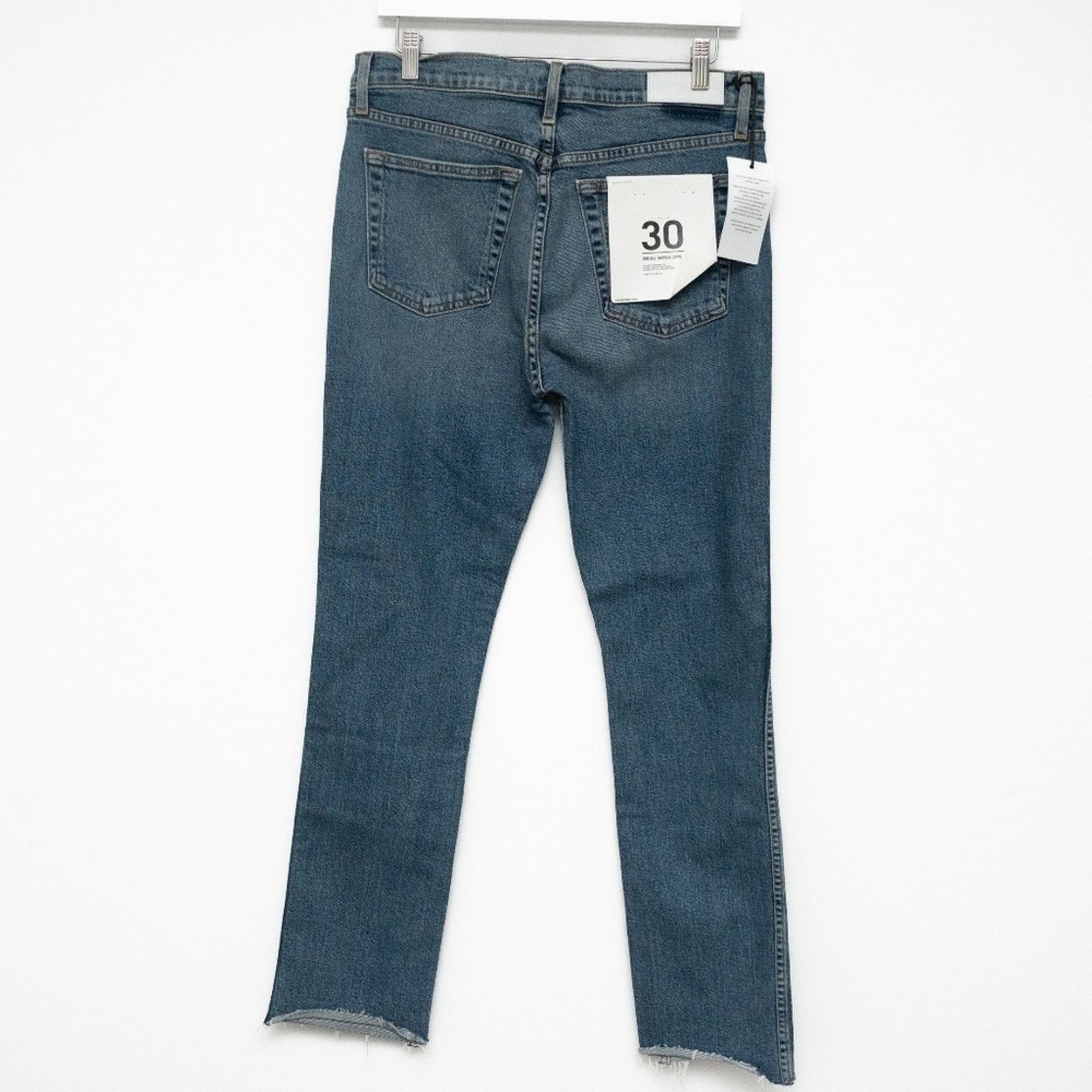 RE/DONE RE/Done. Double Needle Long Stretch Jeans In Blue. Size 30" / US 8 / IT 44 - 3 Thumbnail