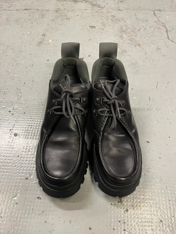 Prada FW1999 Prada Black Premium Leather Vibram Boots Size US 7.5 / IT 37.5 - 4 Thumbnail