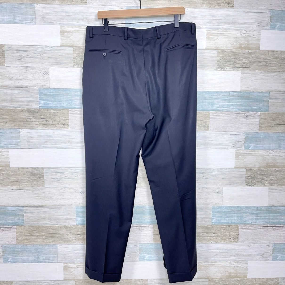 Jos. A. Bank Jos A Bank Wool 2 Piece Suit Black Two Button Mens 43L 37L Size 42L - 12 Thumbnail
