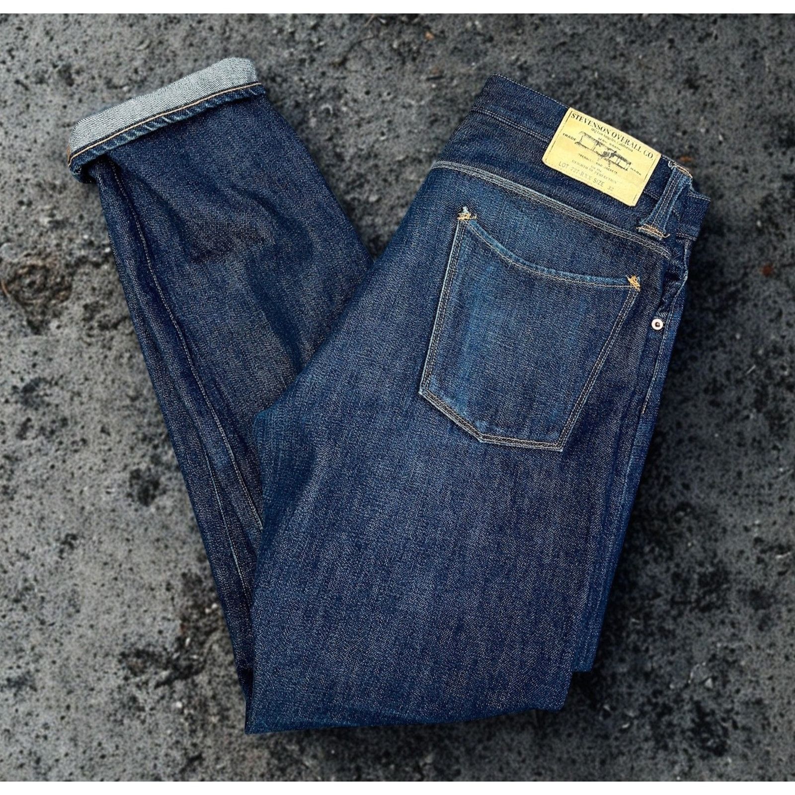 Stevenson Overall Co. Stevenson Overall Co Lot 727-RXX Selvedge Jeans 32x29 Raw Size US 32 / EU 48 - 9 Thumbnail