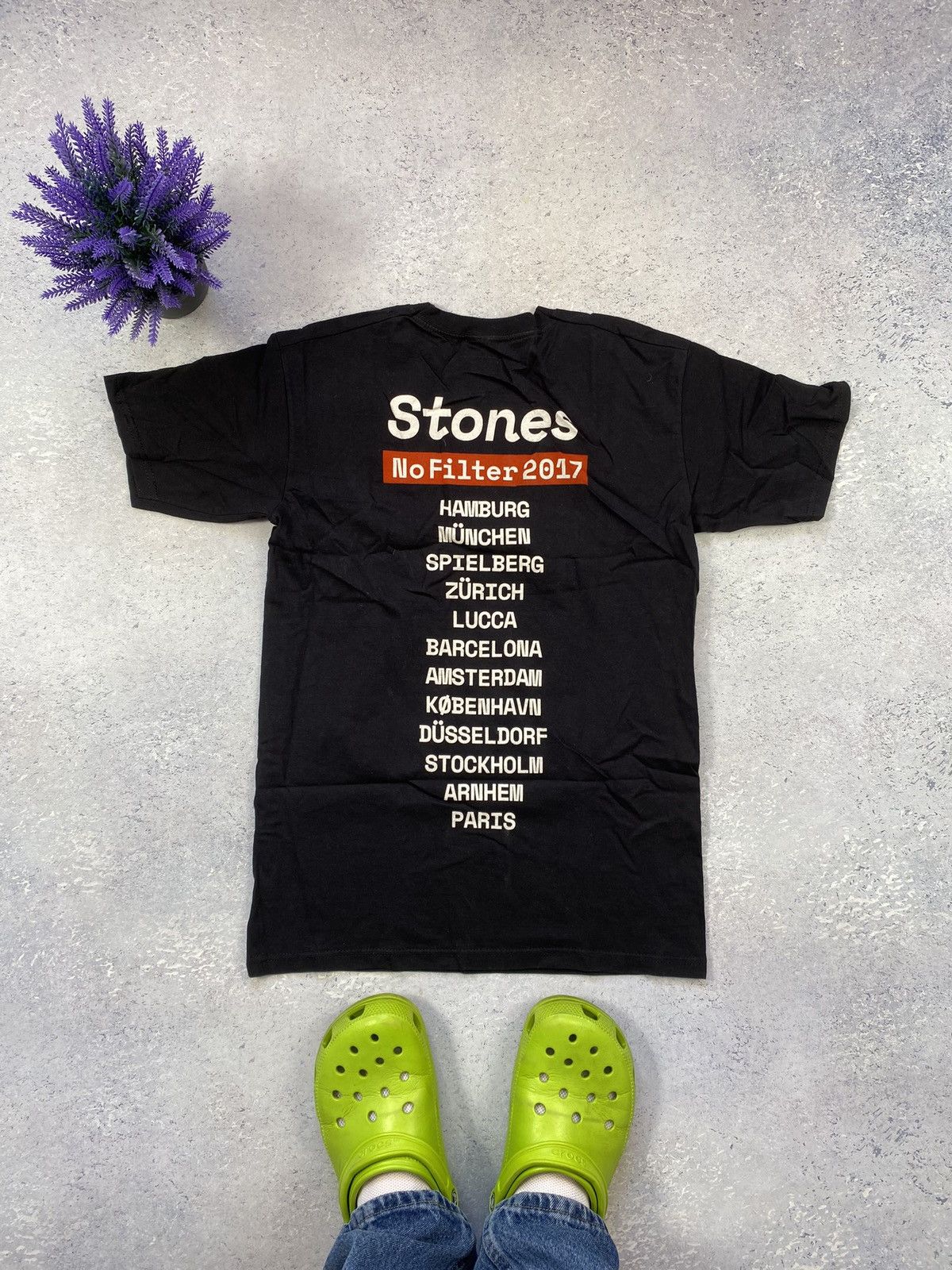 Band Tees The Rolling Stones Men’s Black T-shirt With Big Logo Size S Size US S / EU 44-46 / 1 - 5 Thumbnail
