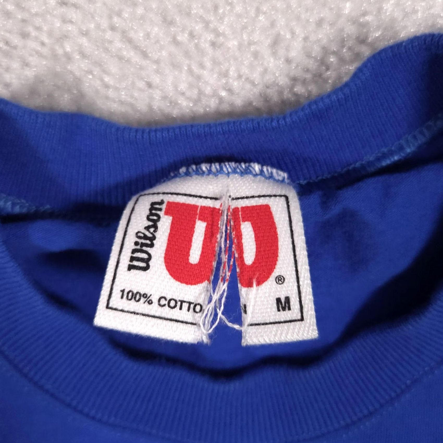 Wilson Wilson Shirt Mens M Blue Crewneck 100% Cotton Made In USA Casual Tee Size US M / EU 48-50 / 2 - 5 Thumbnail