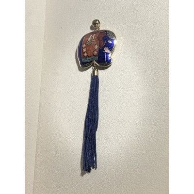 The Unbranded Brand A66 Vintage Cloisonne Pendant Retro Double Sided Elephant Wi Size ONE SIZE - 2 Thumbnail
