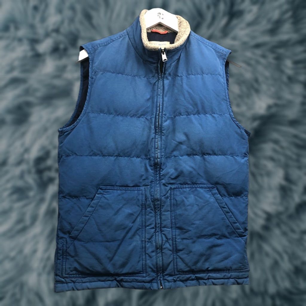 Lucky Brand Vintage Lucky Brand Quilted Puffer Vest Jacket Mens Small S Fleece Collar Blue Vest Mens S Blue Quilted Puffer Vintage Lucky Brand Size US S / EU 44-46 / 1 - 1 Thumbnail