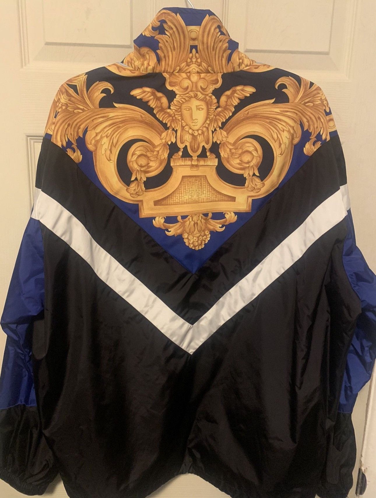 Versace Versace Baroque Track Jacket size M (48) blue Size US M / EU 48-50 / 2 - 2 Thumbnail