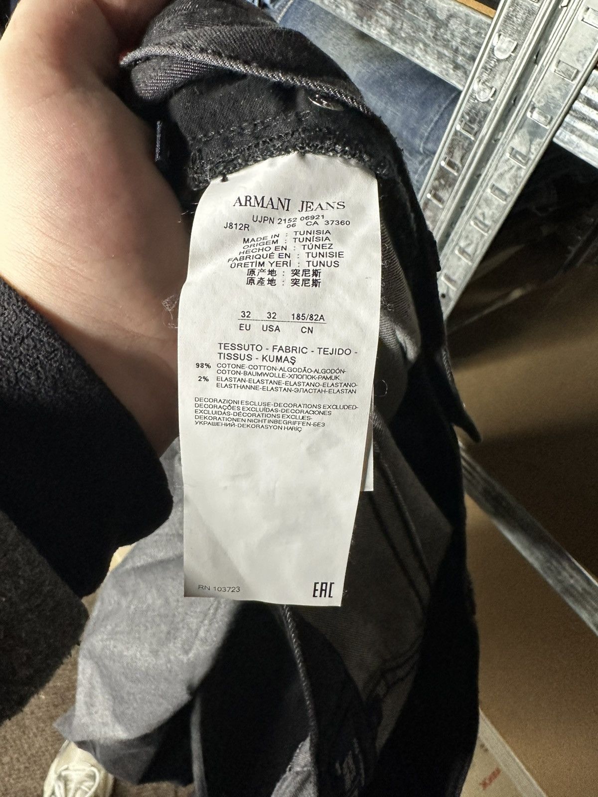 Armani Armani Jeans Regular Fit Men's Denim Jeans Pants Size W32 Size US 32 / EU 48 - 8 Thumbnail