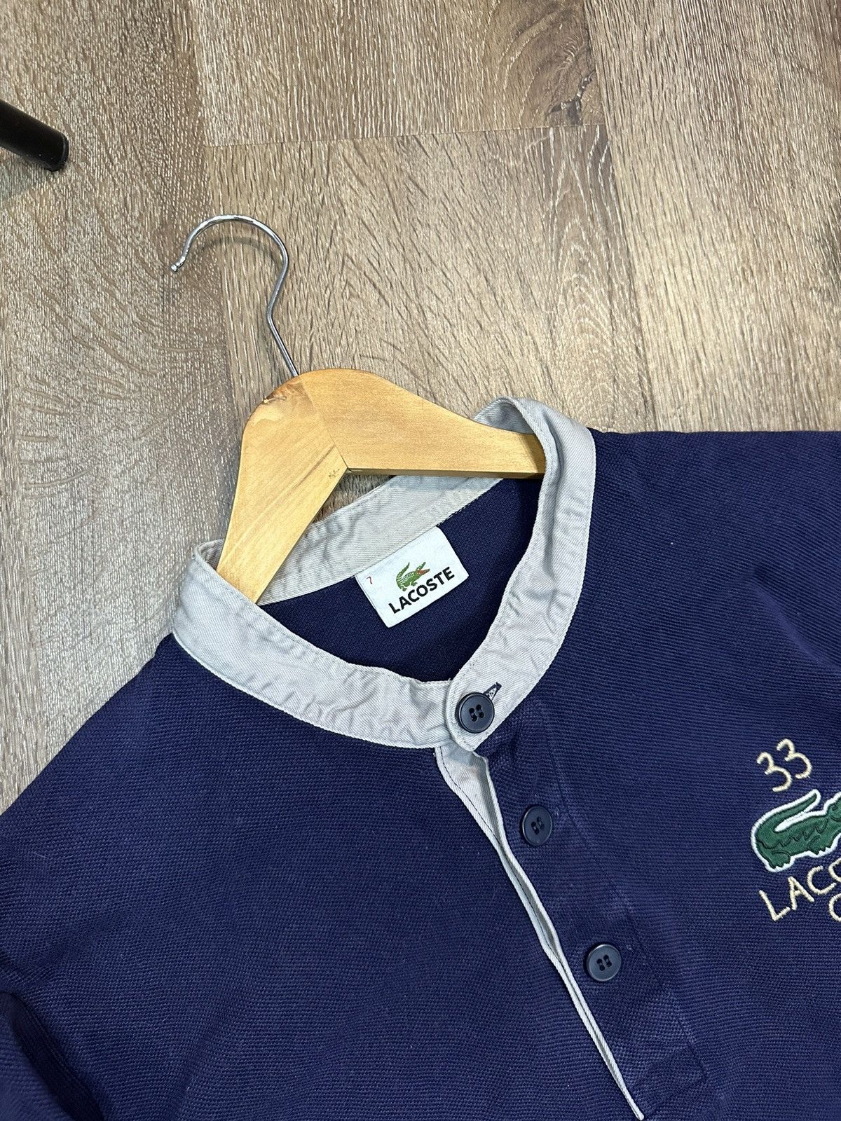 Lacoste Vintage Lacoste 33 Rugby Shirt Y2K Size US L / EU 52-54 / 3 - 6 Thumbnail