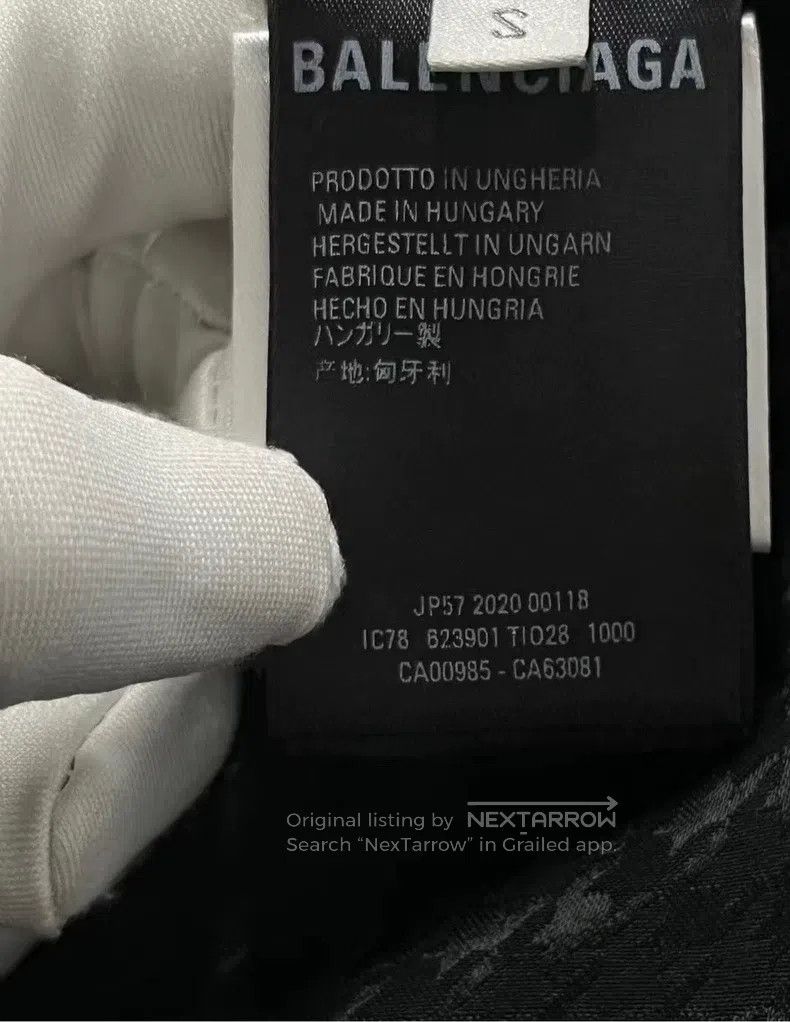 Balenciaga Balenciaga Black and White Double B Letter Hidden Pattern Size US S / EU 44-46 / 1 - 4 Thumbnail