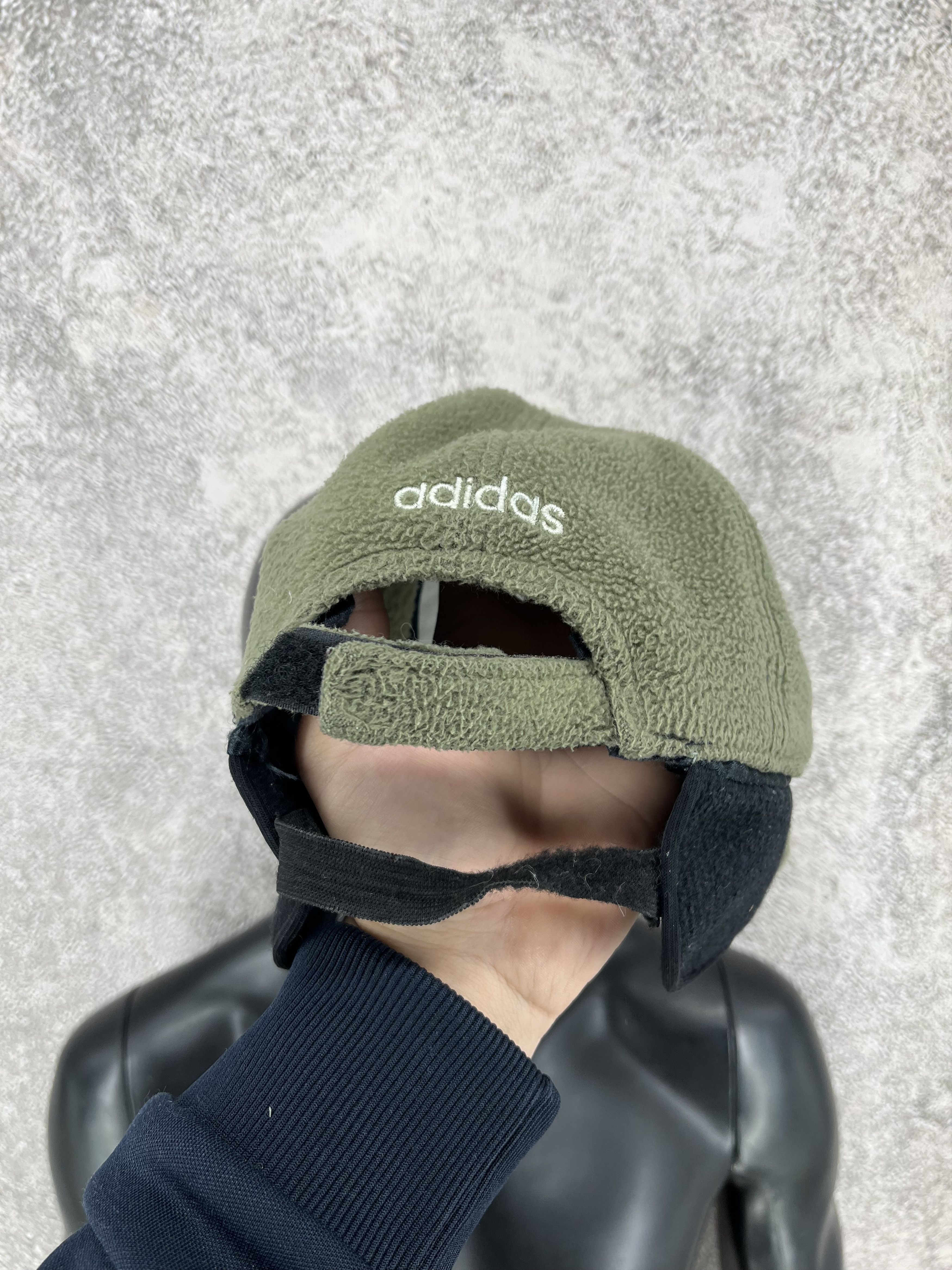 Adidas Vintage 90s Adidas Fleece Winter Gorpcore Cap Size ONE SIZE - 5 Thumbnail