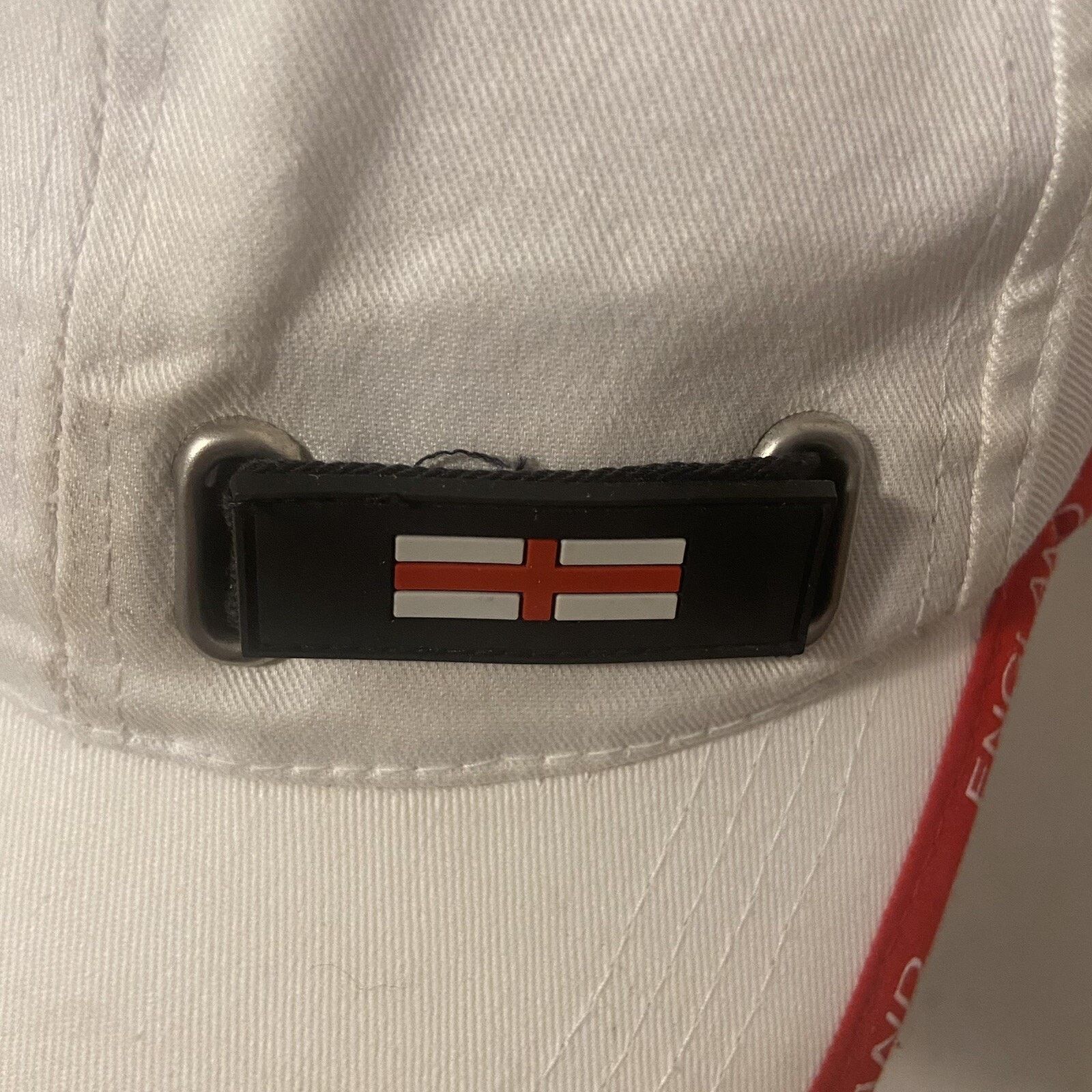 Other Biking Hat White England Flag Adjustable Ball Cap Travel Size ONE SIZE - 6 Thumbnail