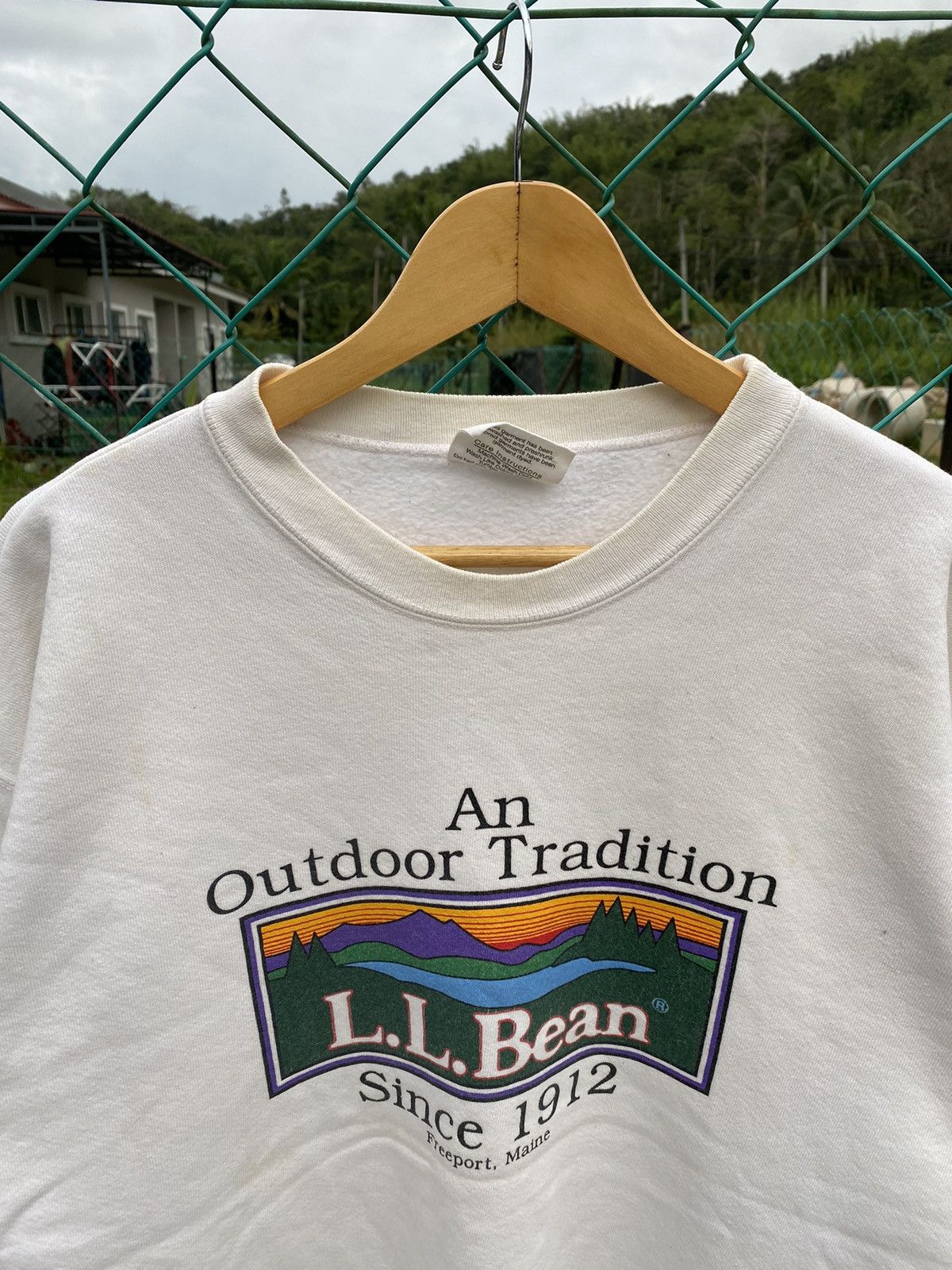 L.L. Bean × Vintage Vintage L.L.Bean Big Logo Baggy Sweatshirt Size US M / EU 48-50 / 2 - 3 Thumbnail