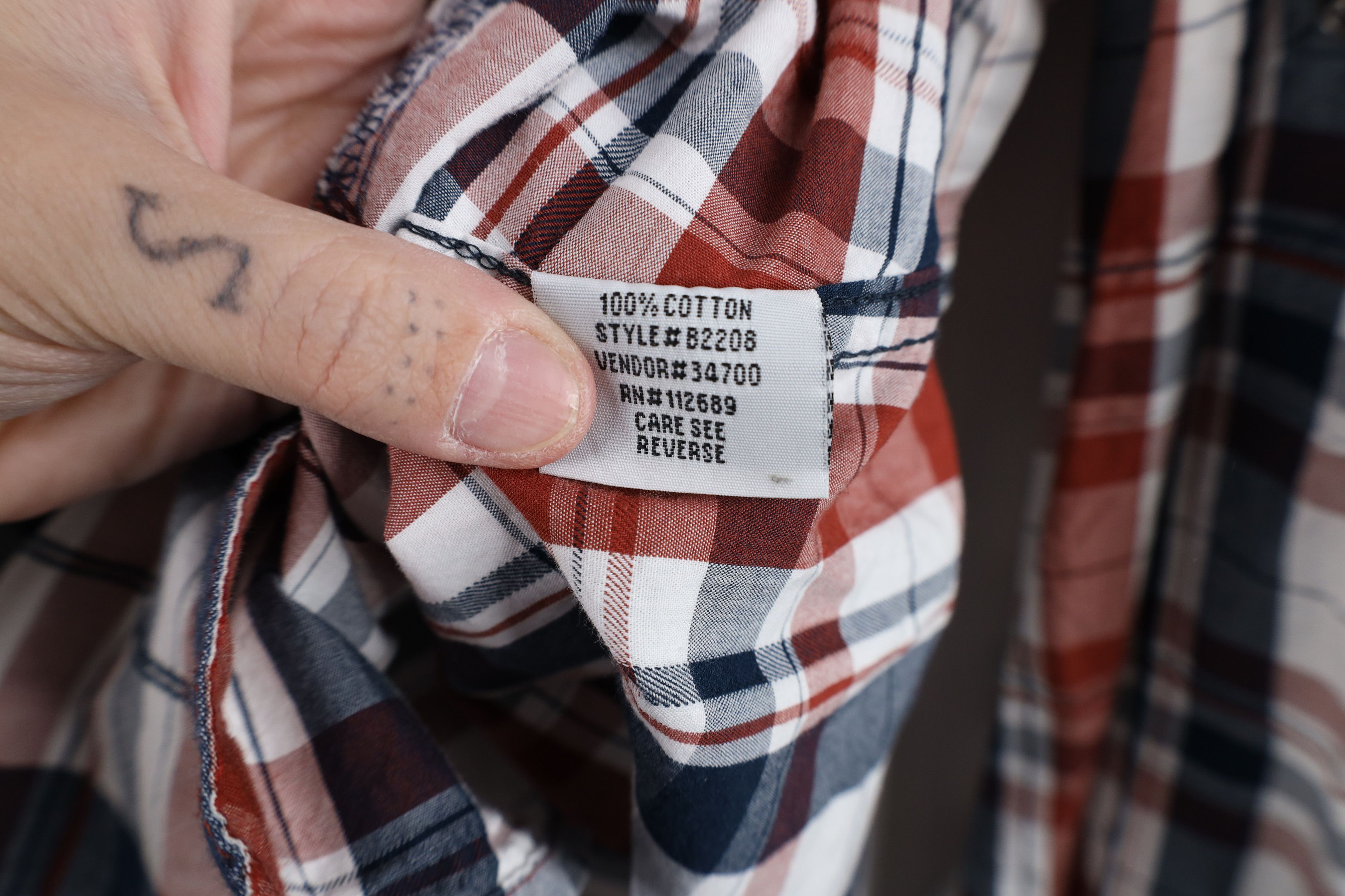 Vintage Buckle BKE Distressed Thick Stitch Snap Button Shirt Plaid Size US XL / EU 56 / 4 - 11 Thumbnail