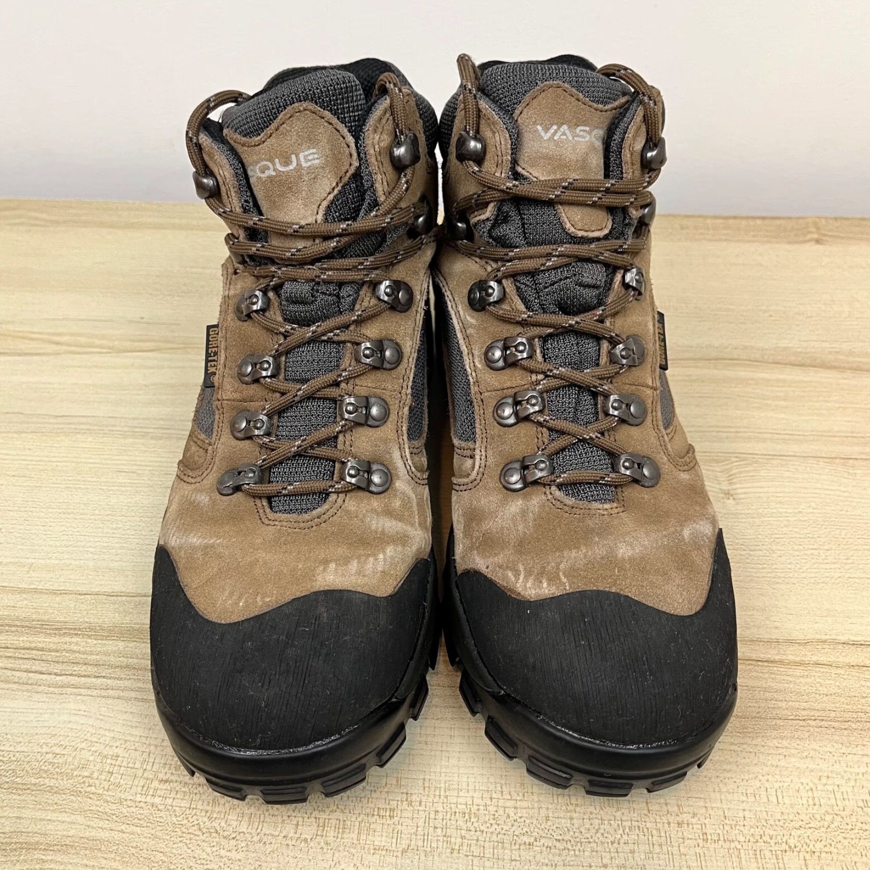 Vasque VASQUE Boots Womens Ranger Brown Goretex GTX Hiking Trail Bootie Outdoor 8.5 Solid Brown Med Breathable Comfort Performance (Mens, Womens, Girls) Size US 9 / IT 39 - 6 Thumbnail