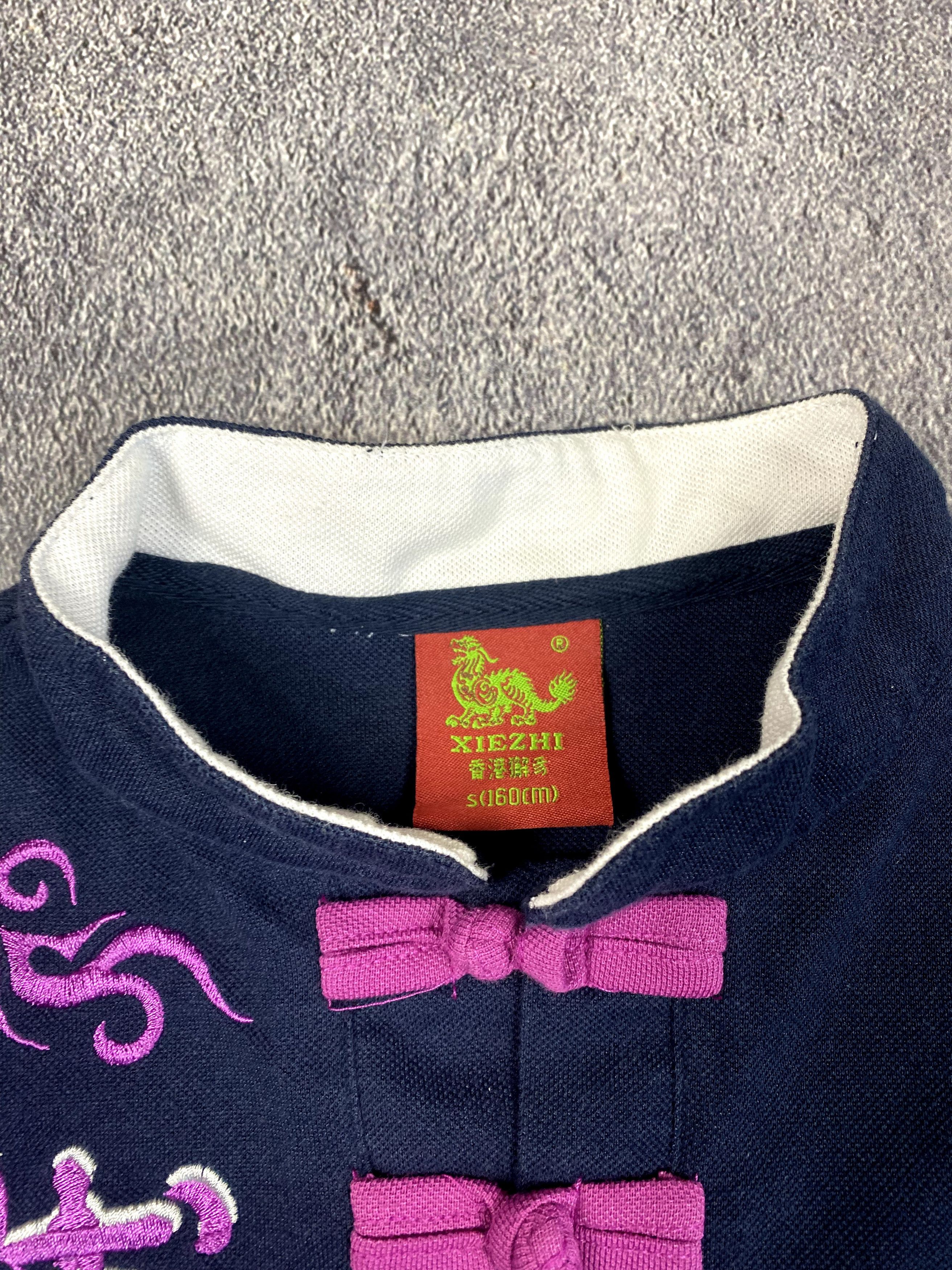 Japanese Brand Embroidered Dragon Tee Chinese-Inspired Button Shirt Size M / US 6-8 / IT 42-44 - 5 Thumbnail