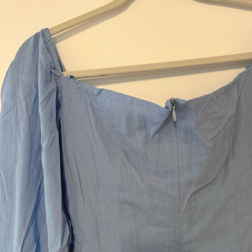 REVOLVE NWT RUMER Camille Long Sleeve Mini Dress In Blue Size XS Size XS / US 0-2 / IT 36-38 - 7 Thumbnail