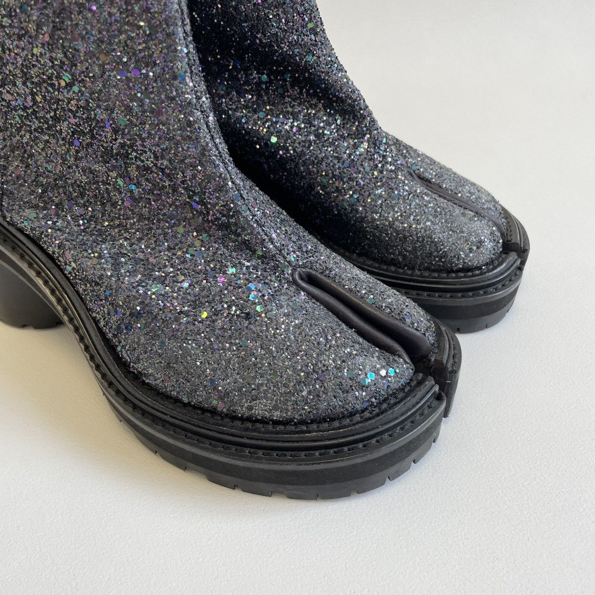 Maison Margiela A/W 19 High Heel Glitter Hunter Tabi Boots Size US 7 / IT 37 - 14 Thumbnail