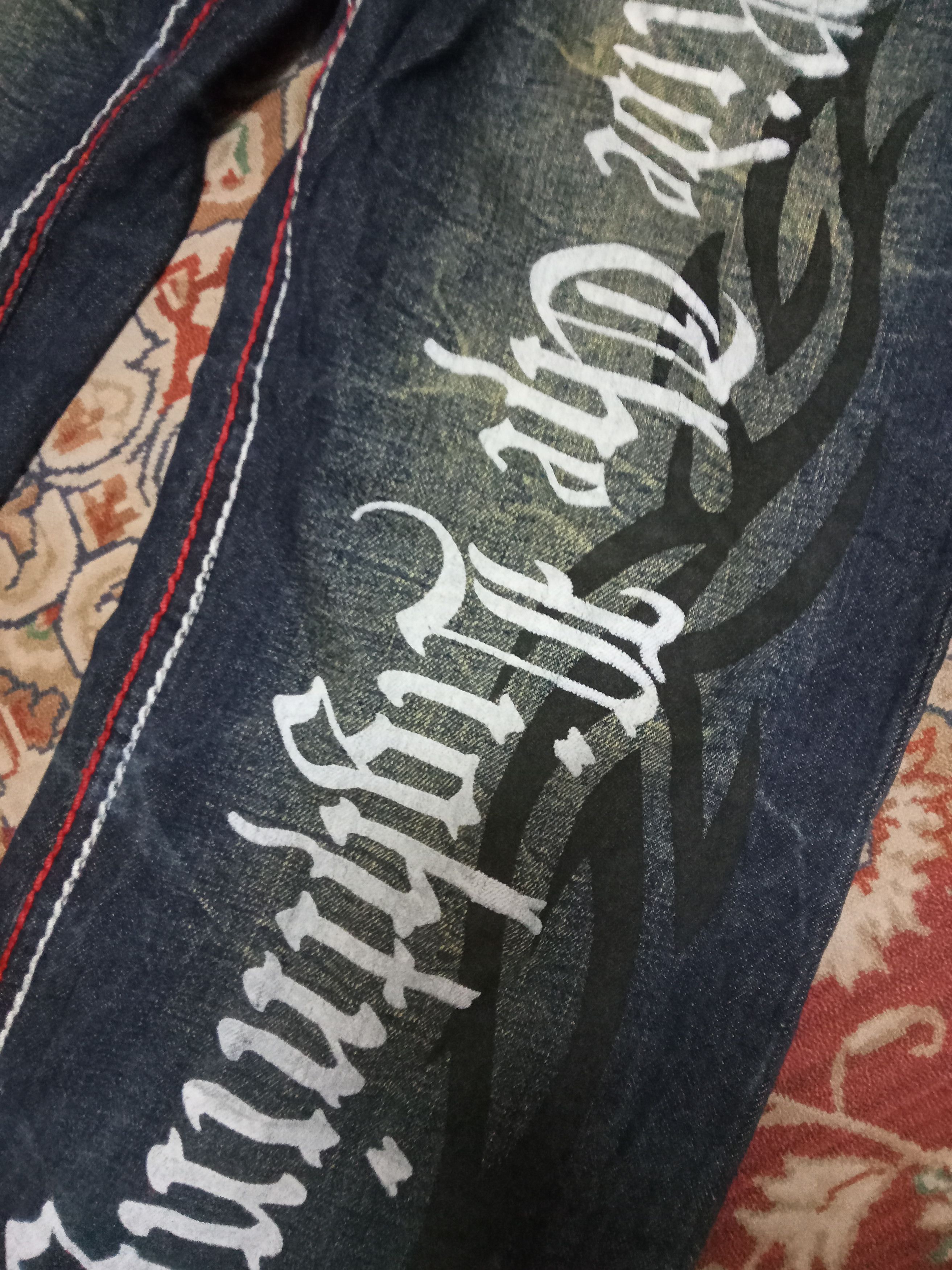 Japanese Brand Agate Label Ride The Lightning Rare Design Jeans Size US 34 / EU 50 - 11 Thumbnail