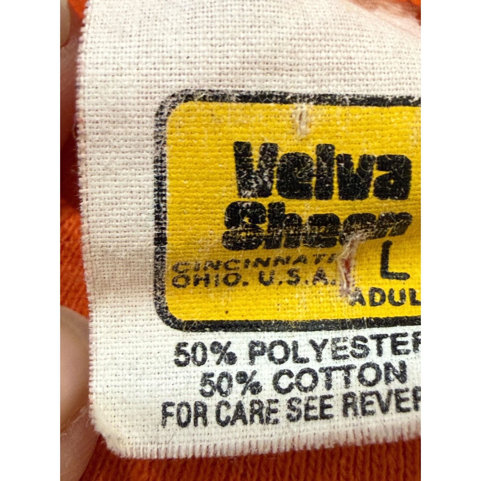 Velva Sheen Vintage 80s Syracuse TShirt Mens M Orange NCAA Basketball Size US M / EU 48-50 / 2 - 4 Thumbnail