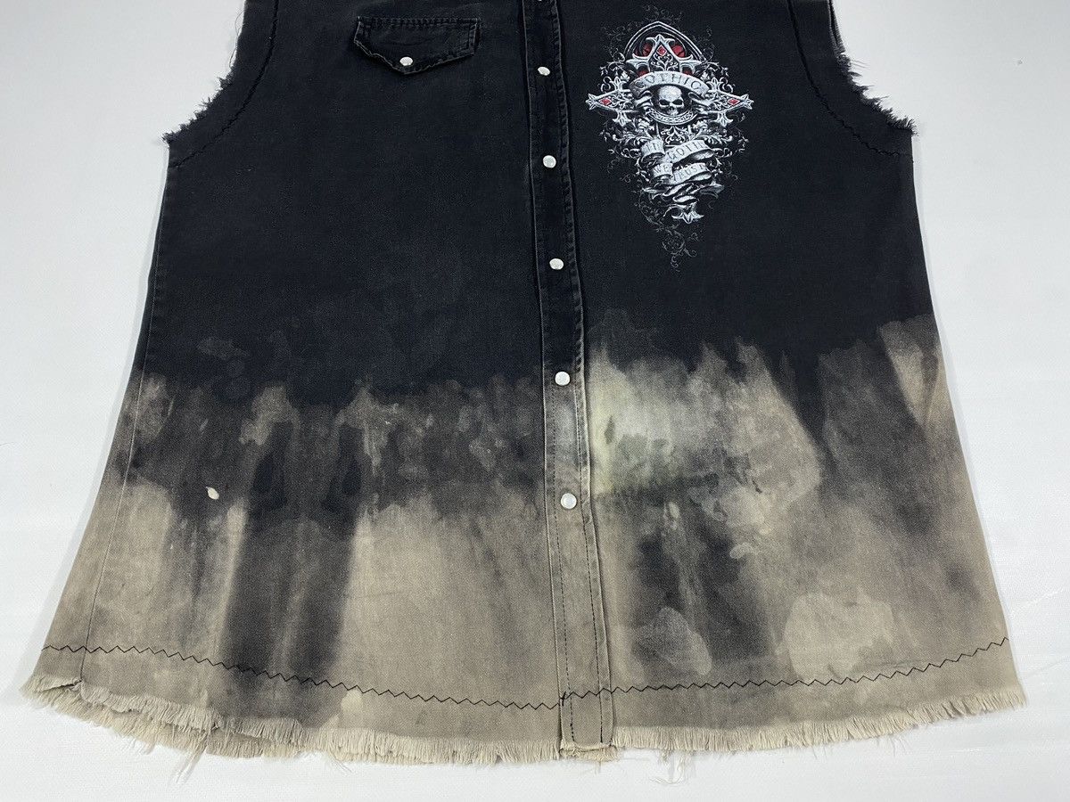 Other Vintage Y2K Gothic Crosses Skulls Angels Funeral Vest Shirt Size US XXL / EU 58 / 5 - 3 Thumbnail