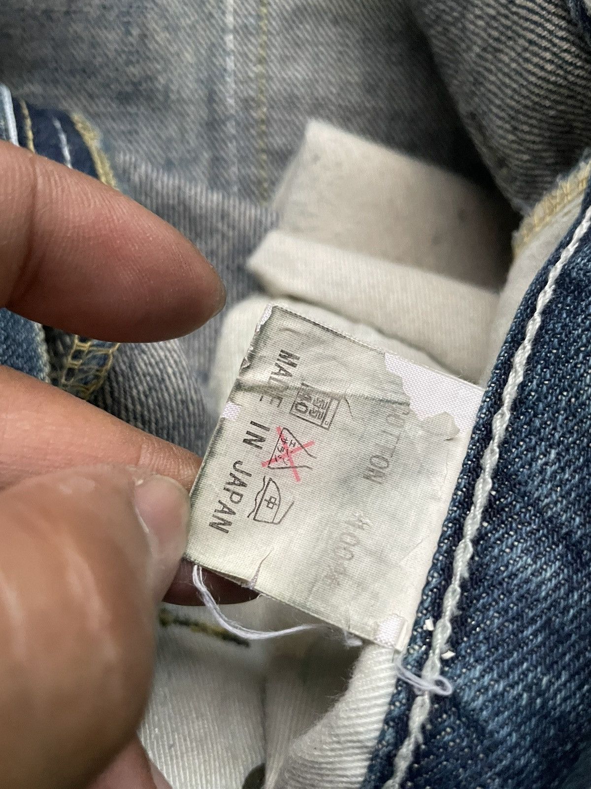Japanese Brand Subciety Selvedge Distresed Denim Size US 34 / EU 50 - 22 Thumbnail