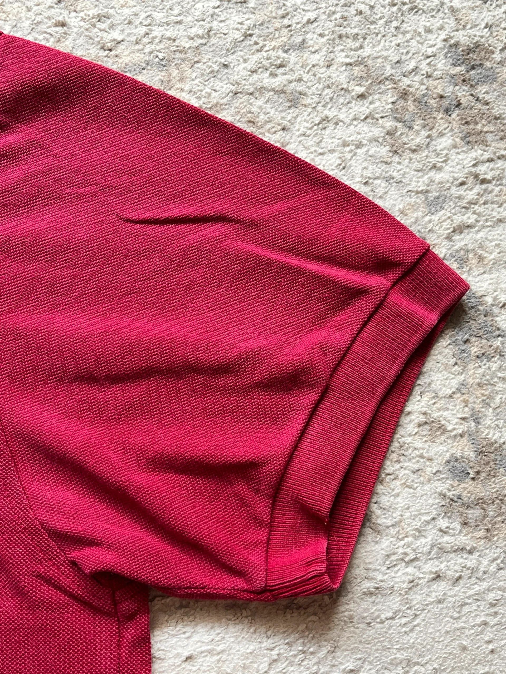 Burberry Burberry London Vintage 2000s Y2K Polo Shirt Burgundy Size US XL / EU 56 / 4 - 8 Thumbnail