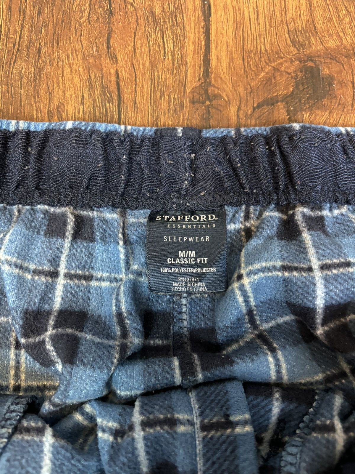Stafford Blue plaid pajama pants Size US 32 / EU 48 - 6 Thumbnail
