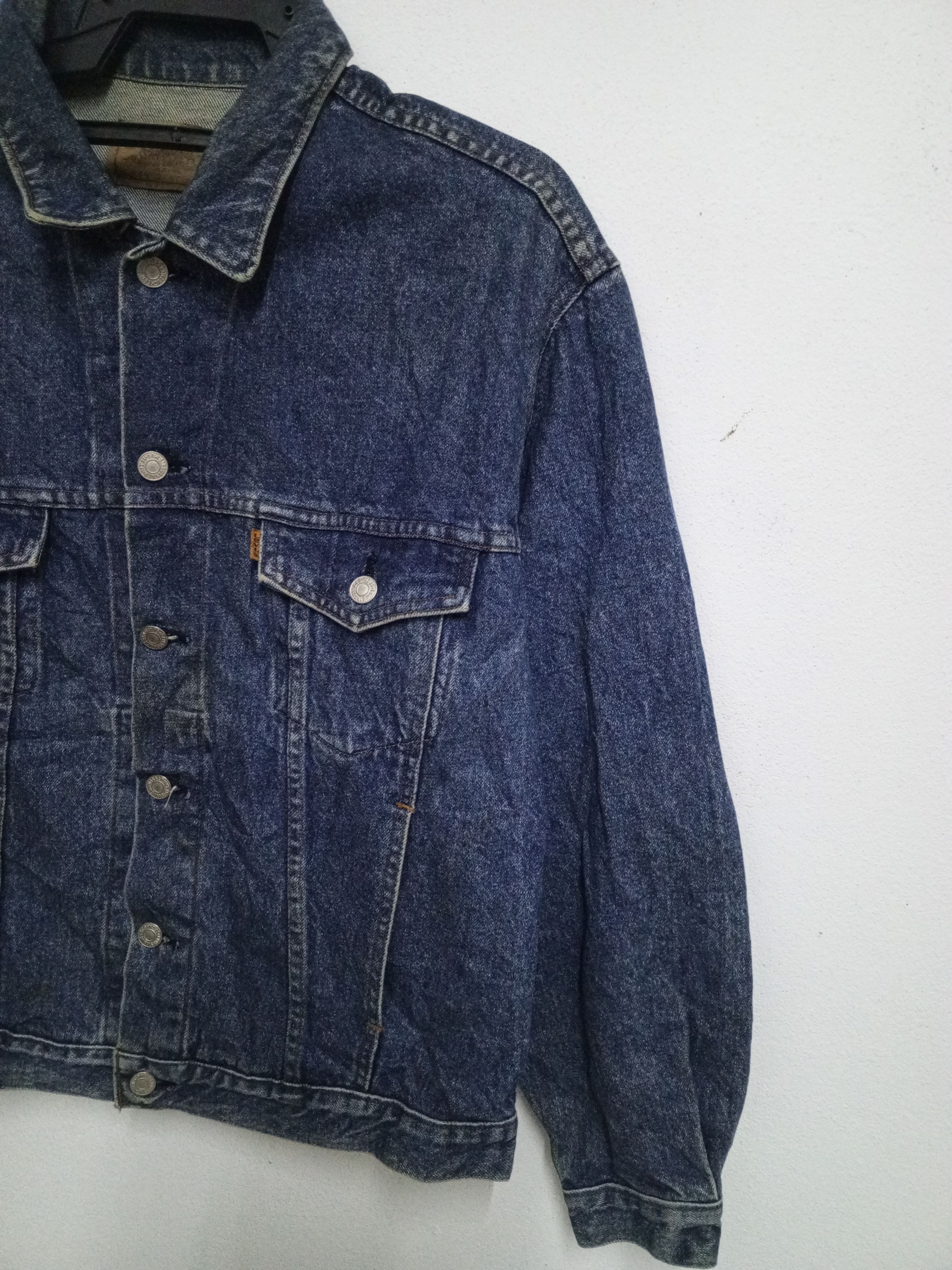 Vintage Levis orange tab denim jacket button J02