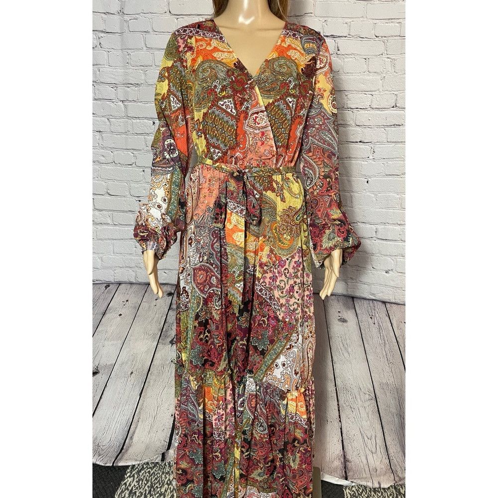 Guess NWT New $178 Guess Oriane Long Sleeve Maxi Dress Size L Size L / US 10 / IT 46 - 9 Thumbnail