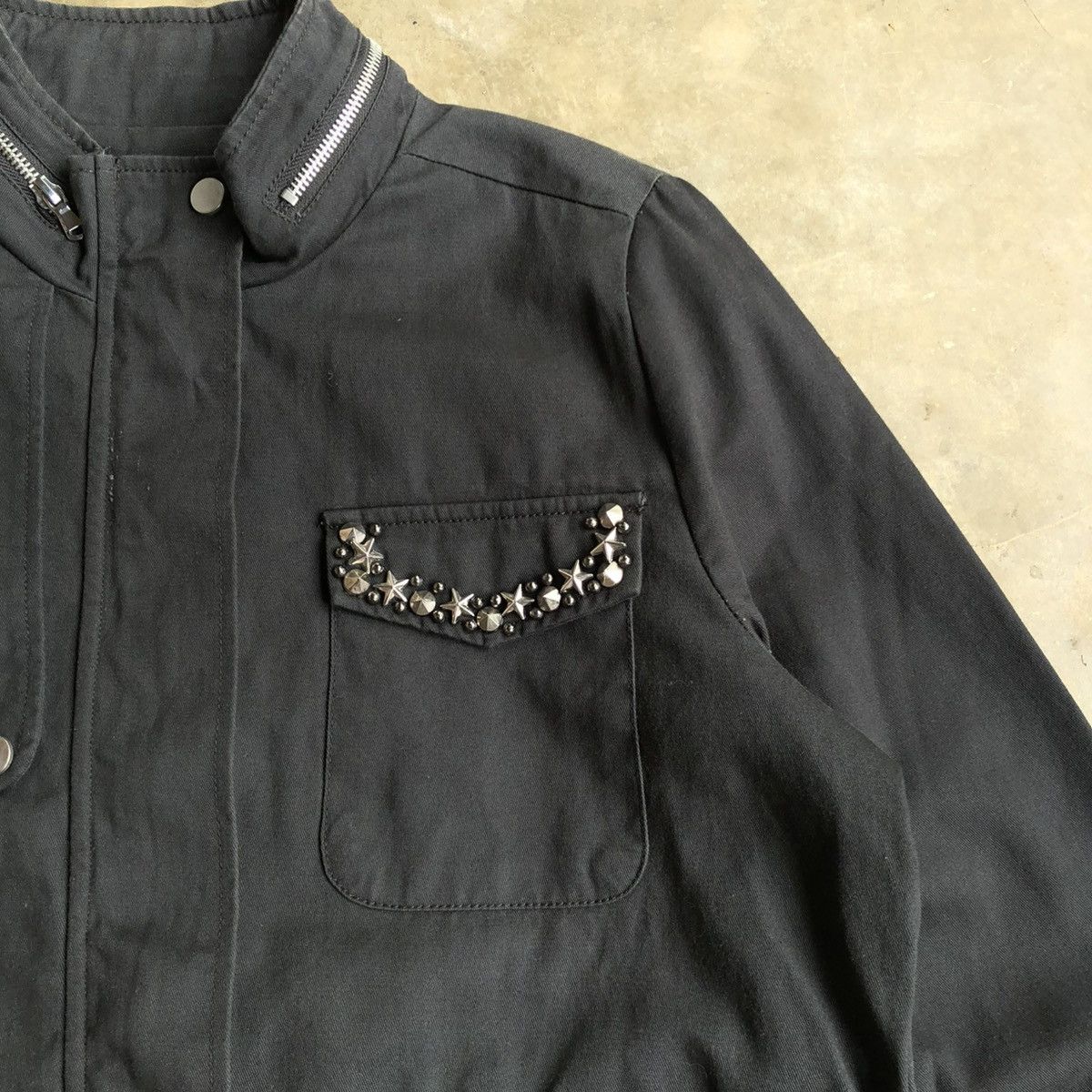Hysteric Glamour 2000s Yetts Studded Pocket Jacket Black Lgb Goa Style Size US XL / EU 56 / 4 - 10 Thumbnail