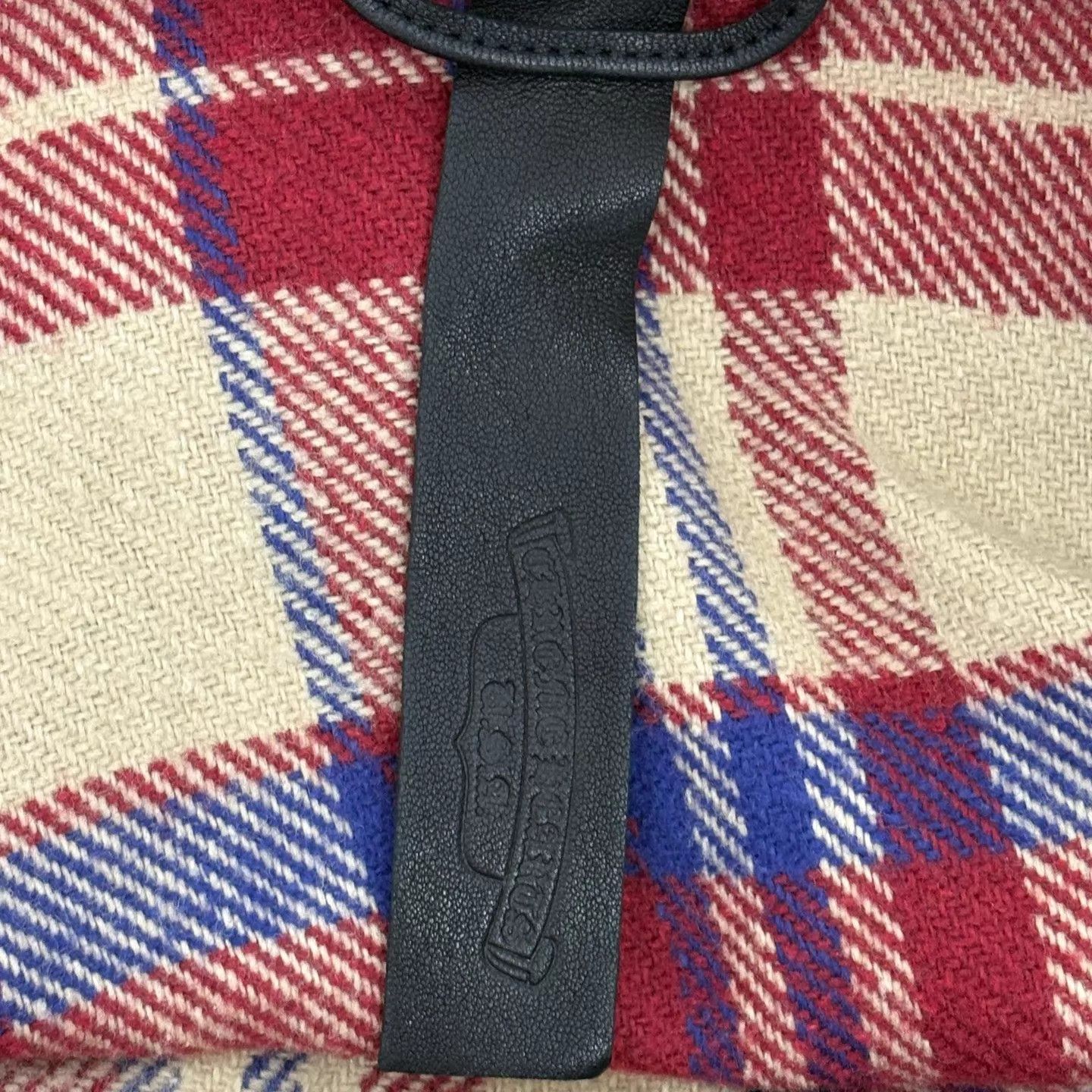 Chrome Hearts Chrome Hearts Plaid Half-Zip Flannel Red Blue XL Size US XL / EU 56 / 4 - 3 Thumbnail