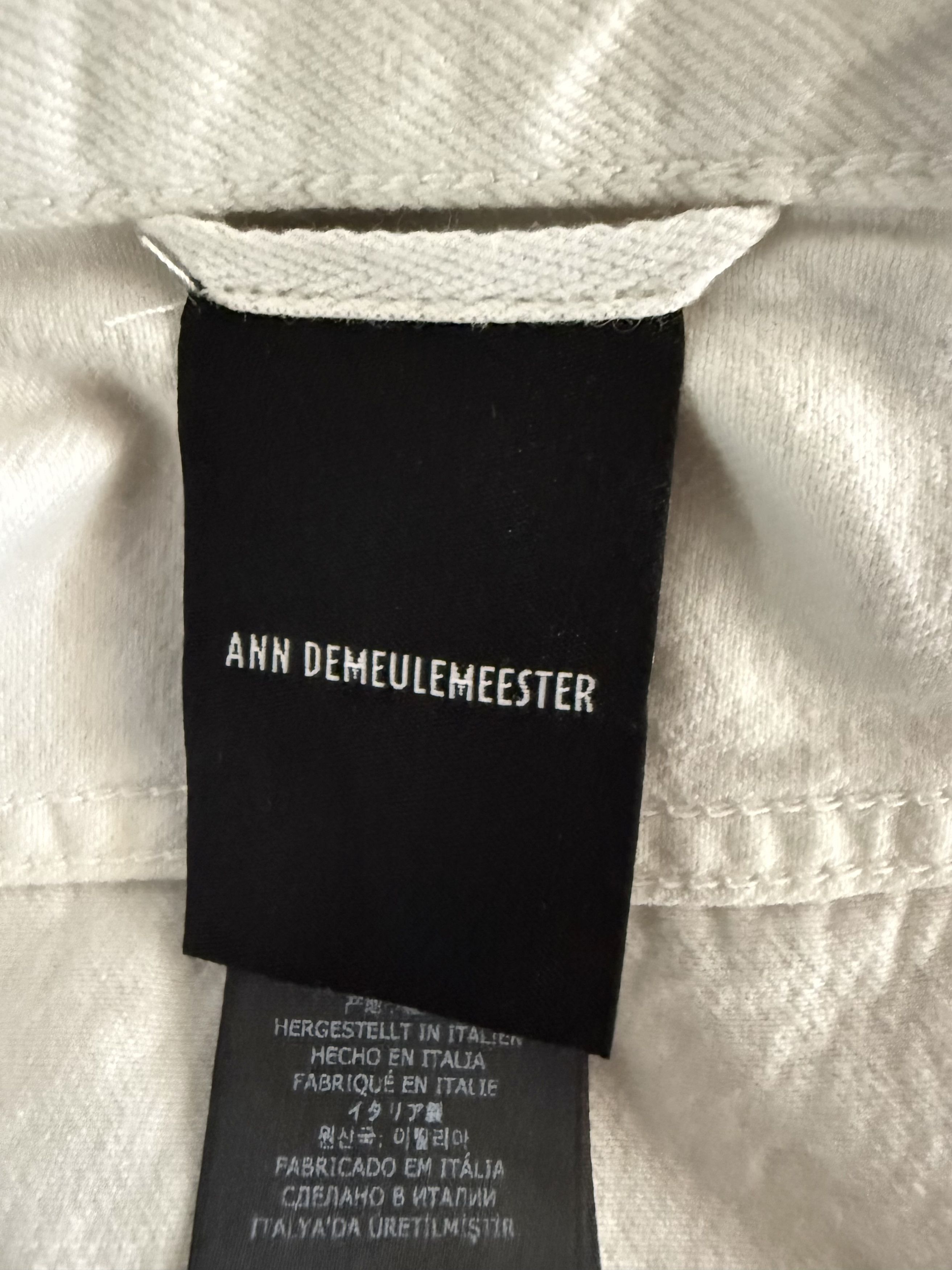 Ann Demeulemeester High Comfort Strap Trousers Denim Ivory Size US 34 / EU 50 - 17 Thumbnail