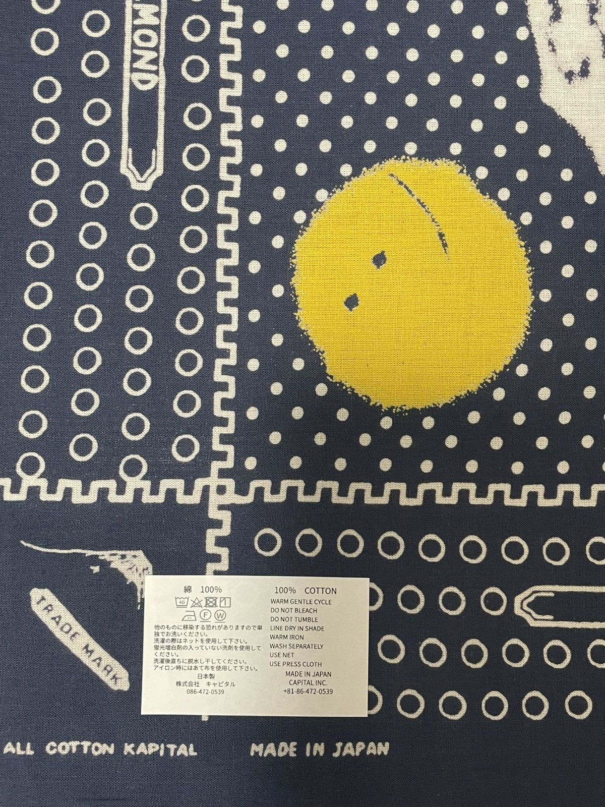 Kapital Kountry Kapital Mt. Fuji Smiley Bandana Size ONE SIZE - 2 Thumbnail