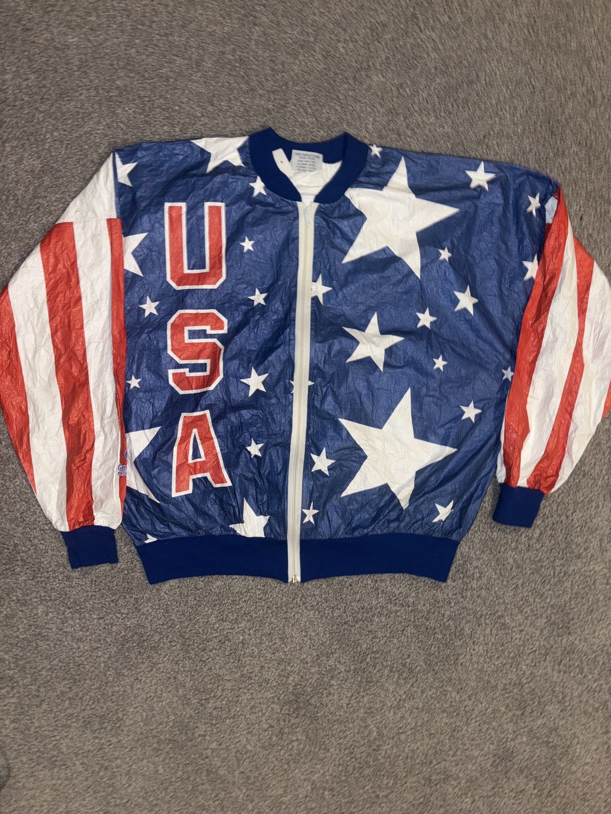 Vintage Vintage USA Olympics windbreaker zip up Size US XL / EU 56 / 4 - 1 Thumbnail