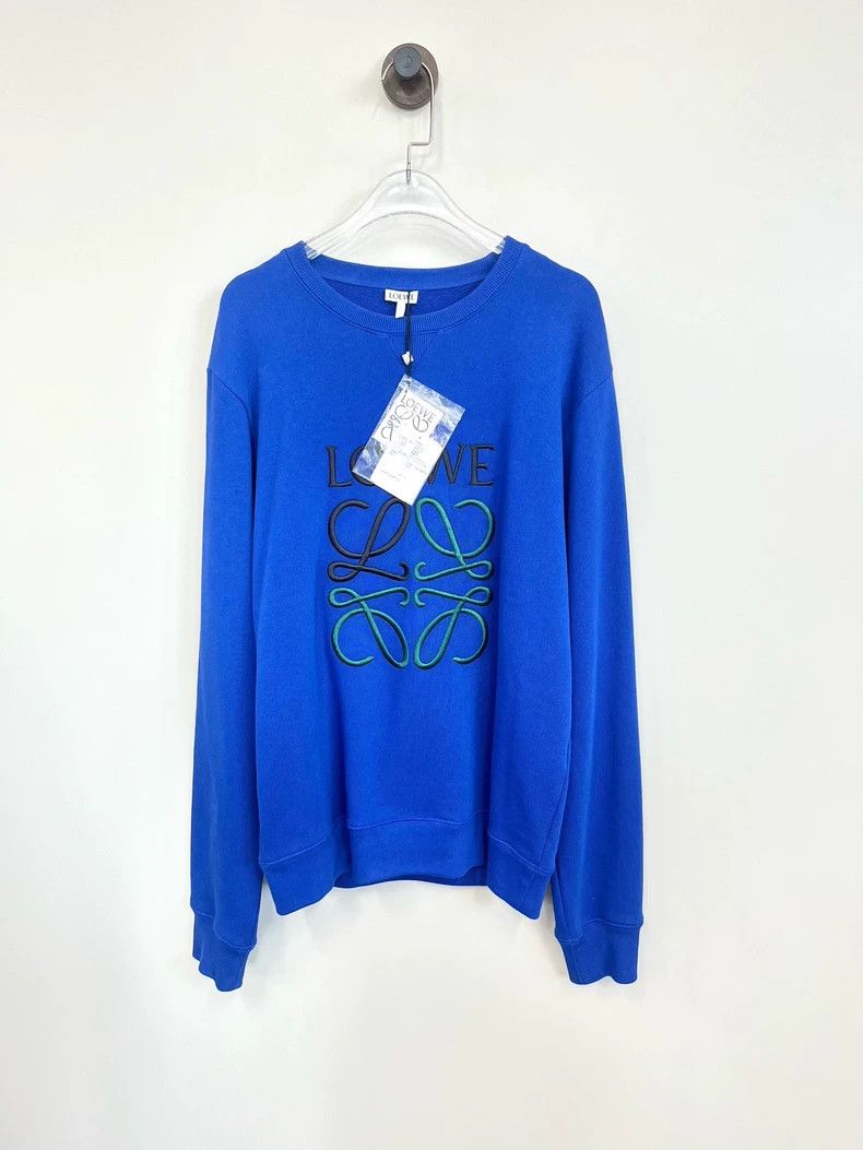 Loewe Loewe Blue Embroidered Logo Sweatshirt Size US S / EU 44-46 / 1 - 1 Thumbnail