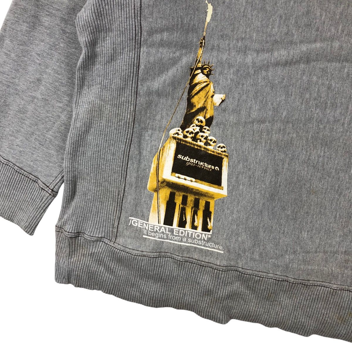 Japanese Brand SUBSTRUCTURE Sweatshirt Crewneck Big Logo Streetwear Size US L / EU 52-54 / 3 - 3 Thumbnail