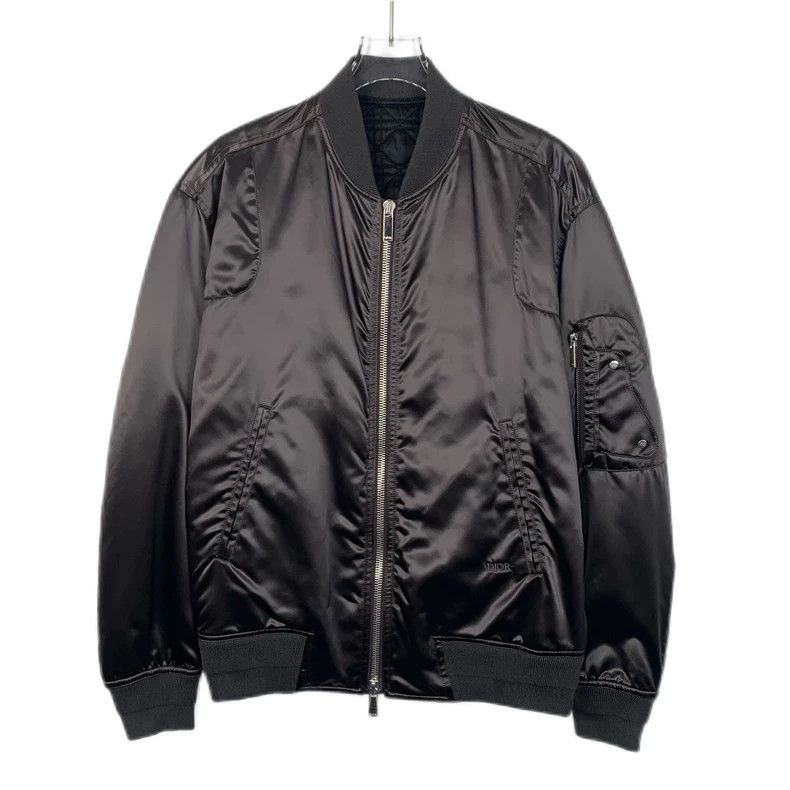 Dior Dior Black logo embroidered saddle bag zipper jacket 2501-N Size US M / EU 48-50 / 2 - 1 Thumbnail