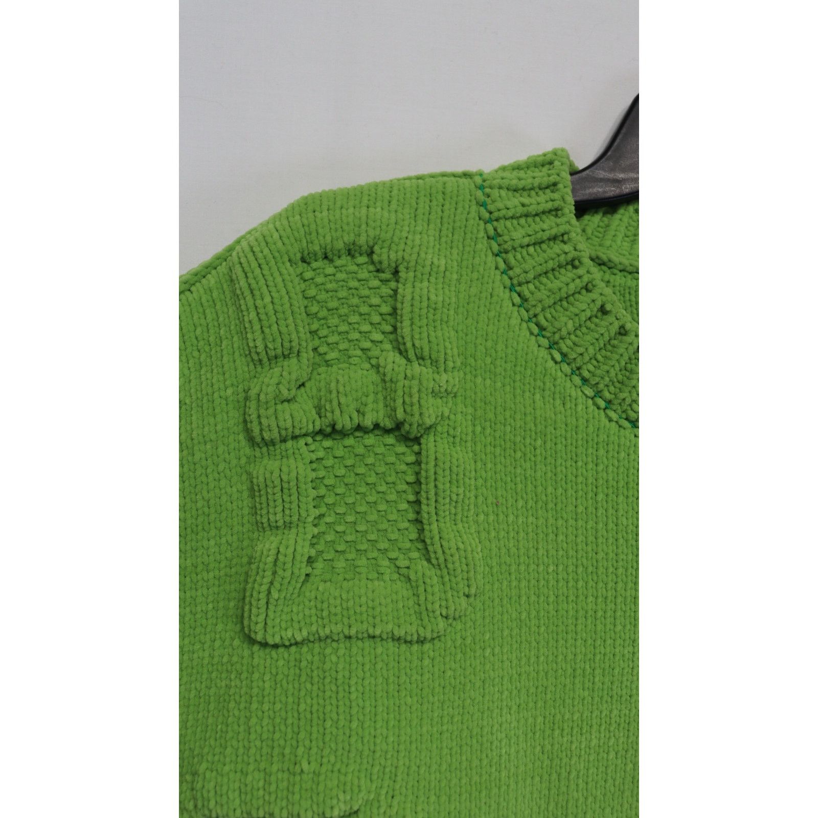 Bottega Veneta o1rshd1 Alphabet Chenille Knitwear Sweater in Green Size US S / EU 44-46 / 1 - 8 Thumbnail