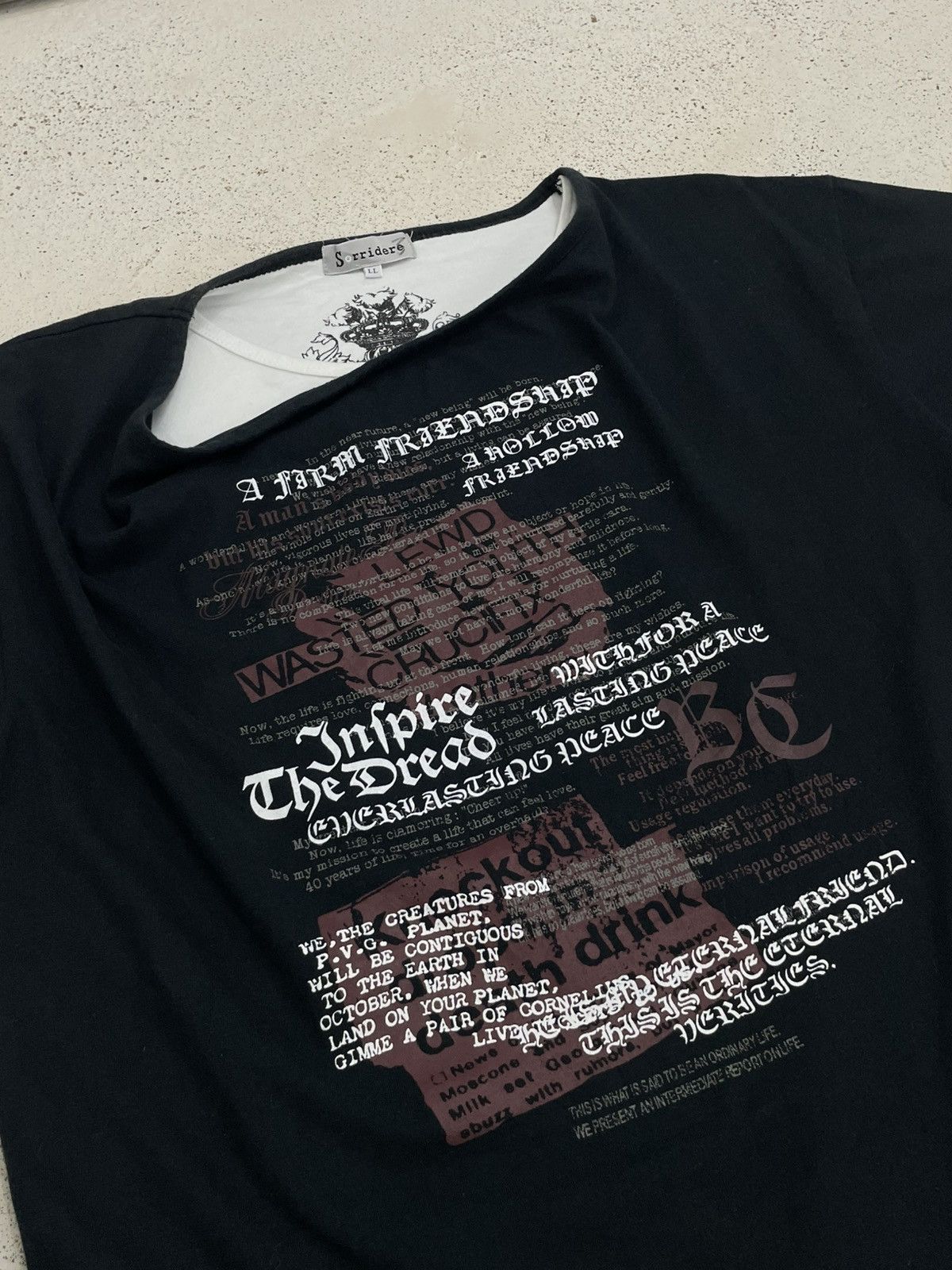 Hysteric Glamour Sorridiere Hades and Inferno Y2K Affliction Wording Poem Size US M / EU 48-50 / 2 - 8 Thumbnail