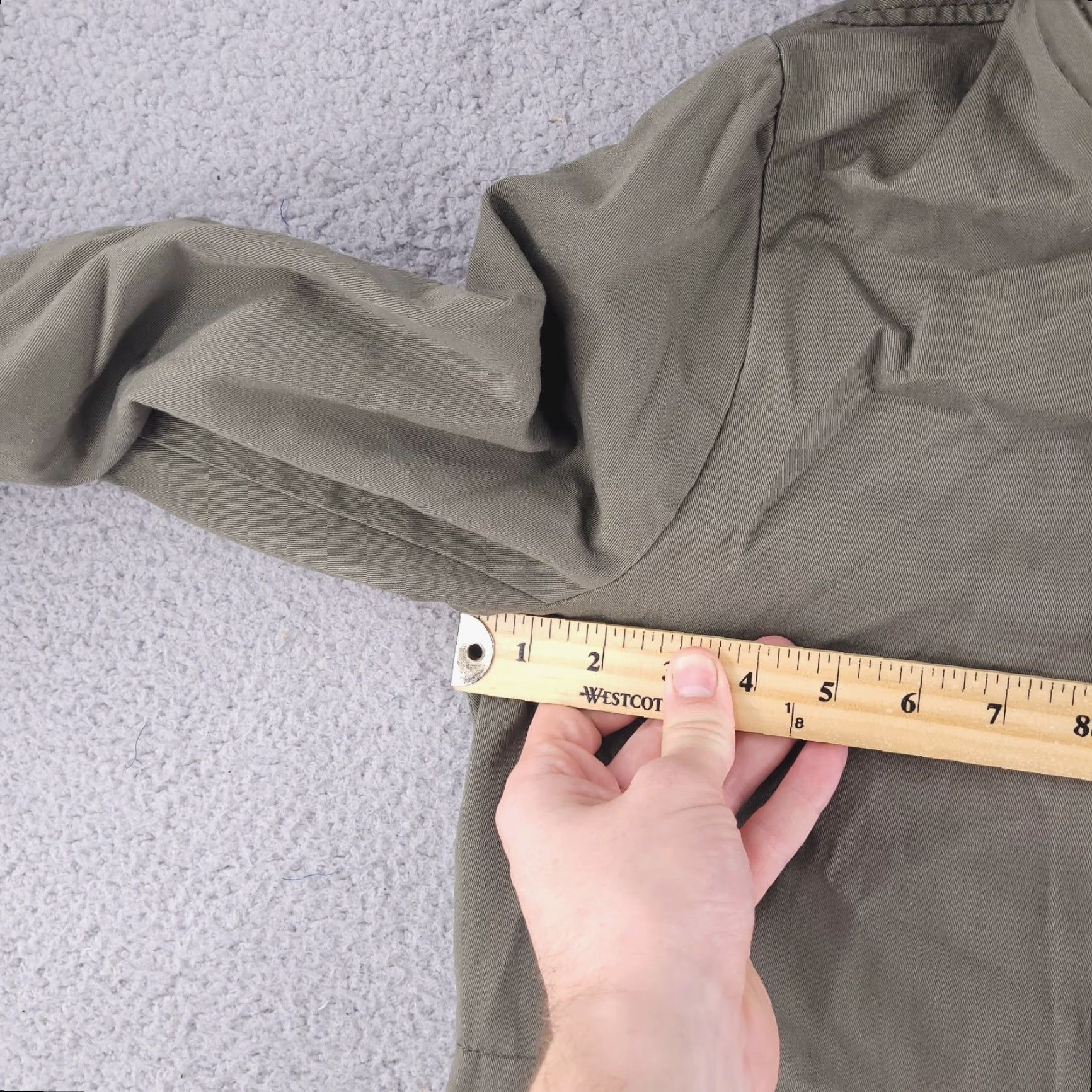 Forever 21 Forever 21 Jacket Womens Large Olive Green Military Overcoat Zip Size L / US 10 / IT 46 - 5 Thumbnail