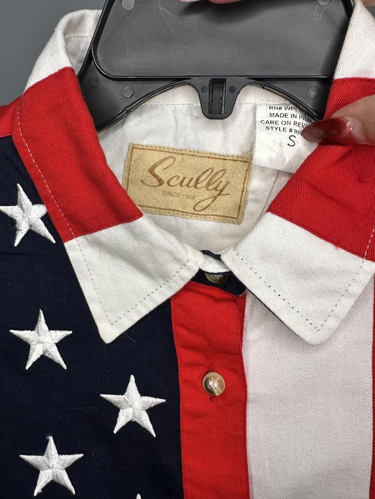 Other Scully Rangewear U.S. Flag Button Up Shirt - Sz. S Size US S / EU 44-46 / 1 - 4 Thumbnail
